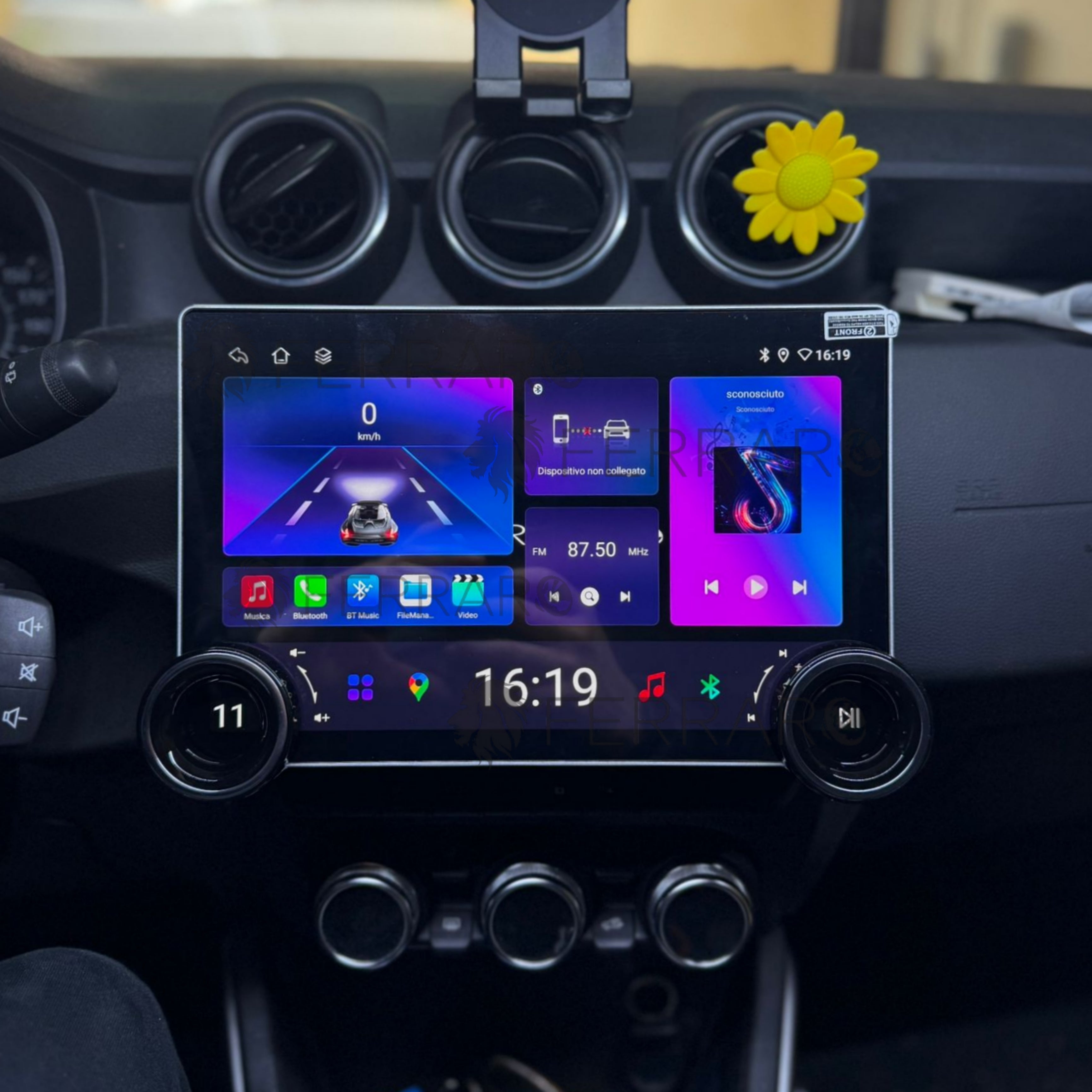 Autoradio per Renault Arkana | Duster 11.8" 2K | 2018-2021 | Android | Bluetooth | CarPlay | Android Auto | 4/64GB Ram