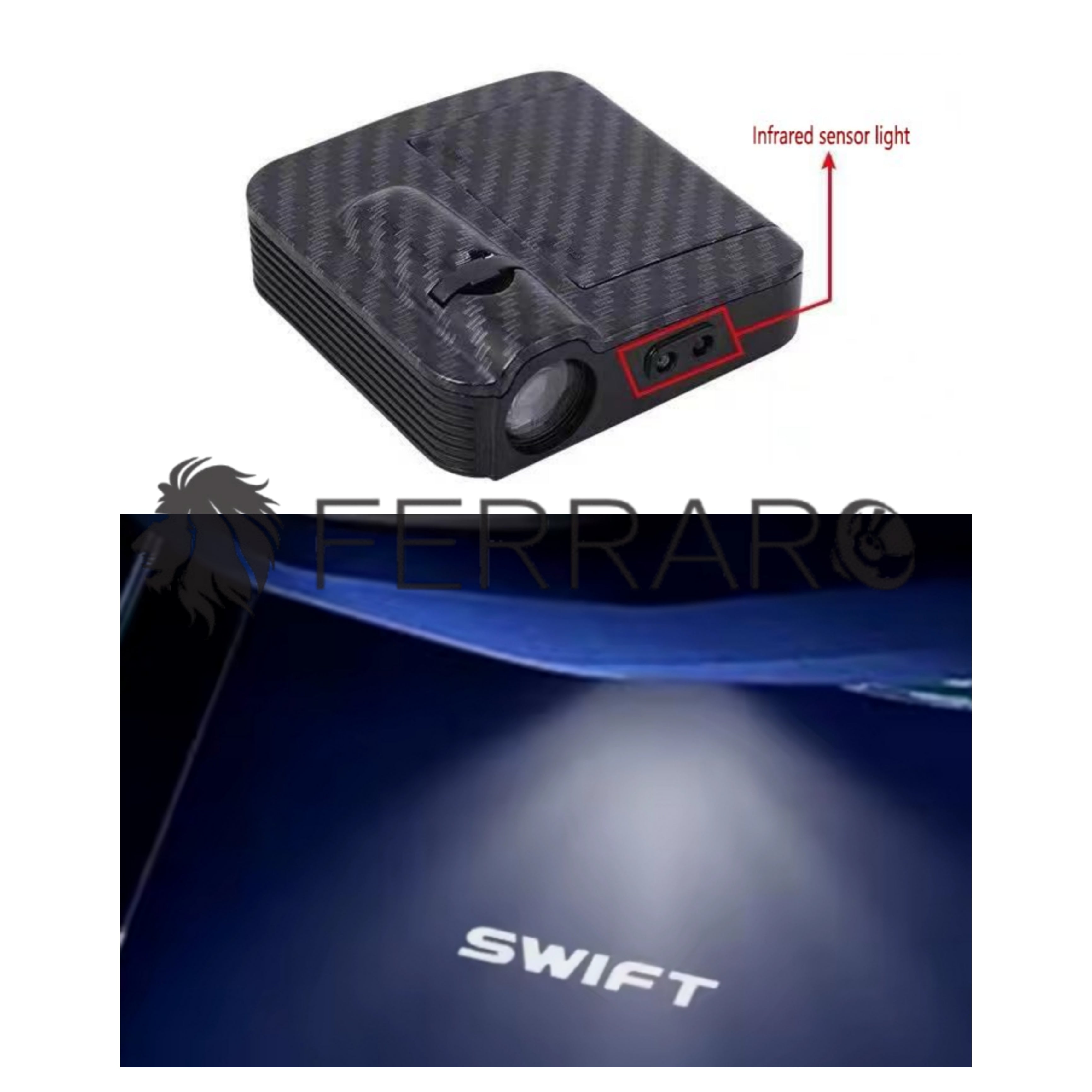 Luce Cortesia Suzuki Swift | Universale | Adesivo | Batteria (NO INCL.)