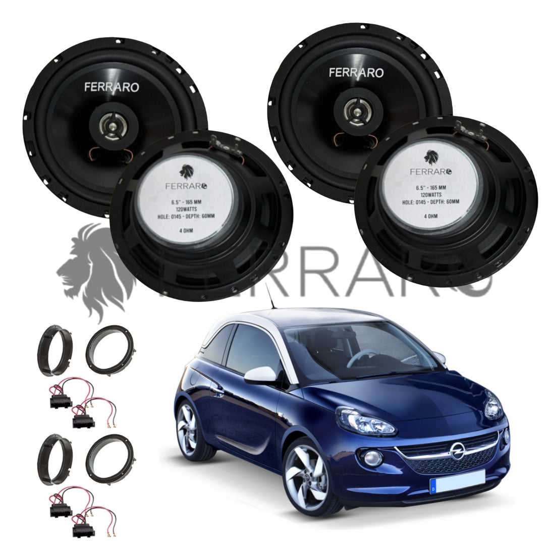 FerraroStore Kit 4 Altoparlanti | ASC-652PC | Ant/Post | Opel Adam