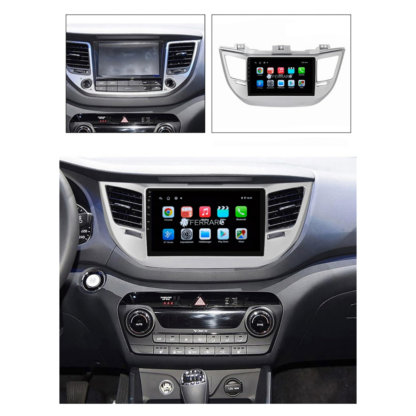 Autoradio per Hyundai IX35 Tucson 3 9" | 2015-2018 | Android | Bluetooth | CarPlay | Android Auto | 2GB/4GB/6GB/8GB Ram