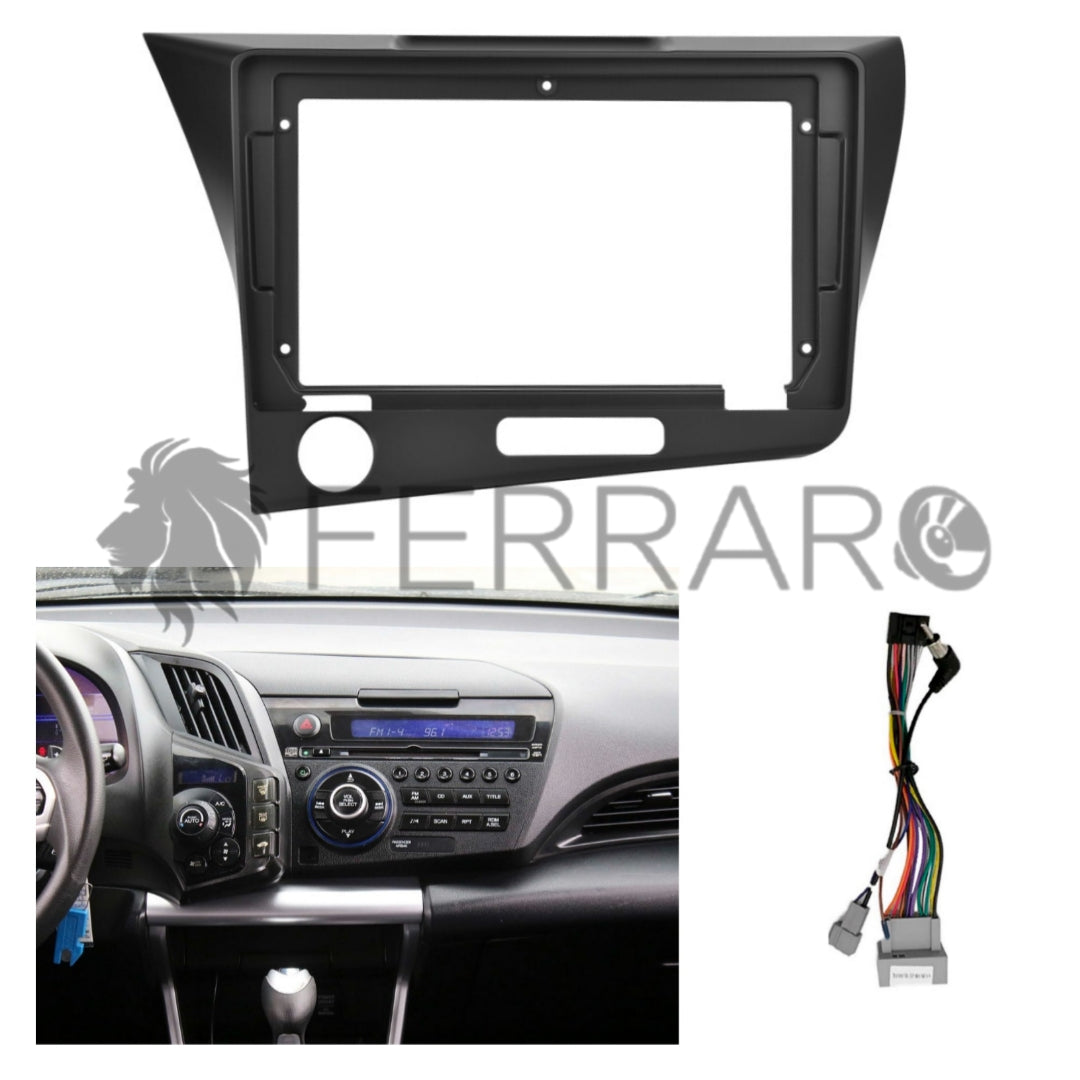 Kit Montaggio Autoradio 9"Pollici Honda CR-Z (2010-2016) Mascherina, Cablaggio Autoradio Android