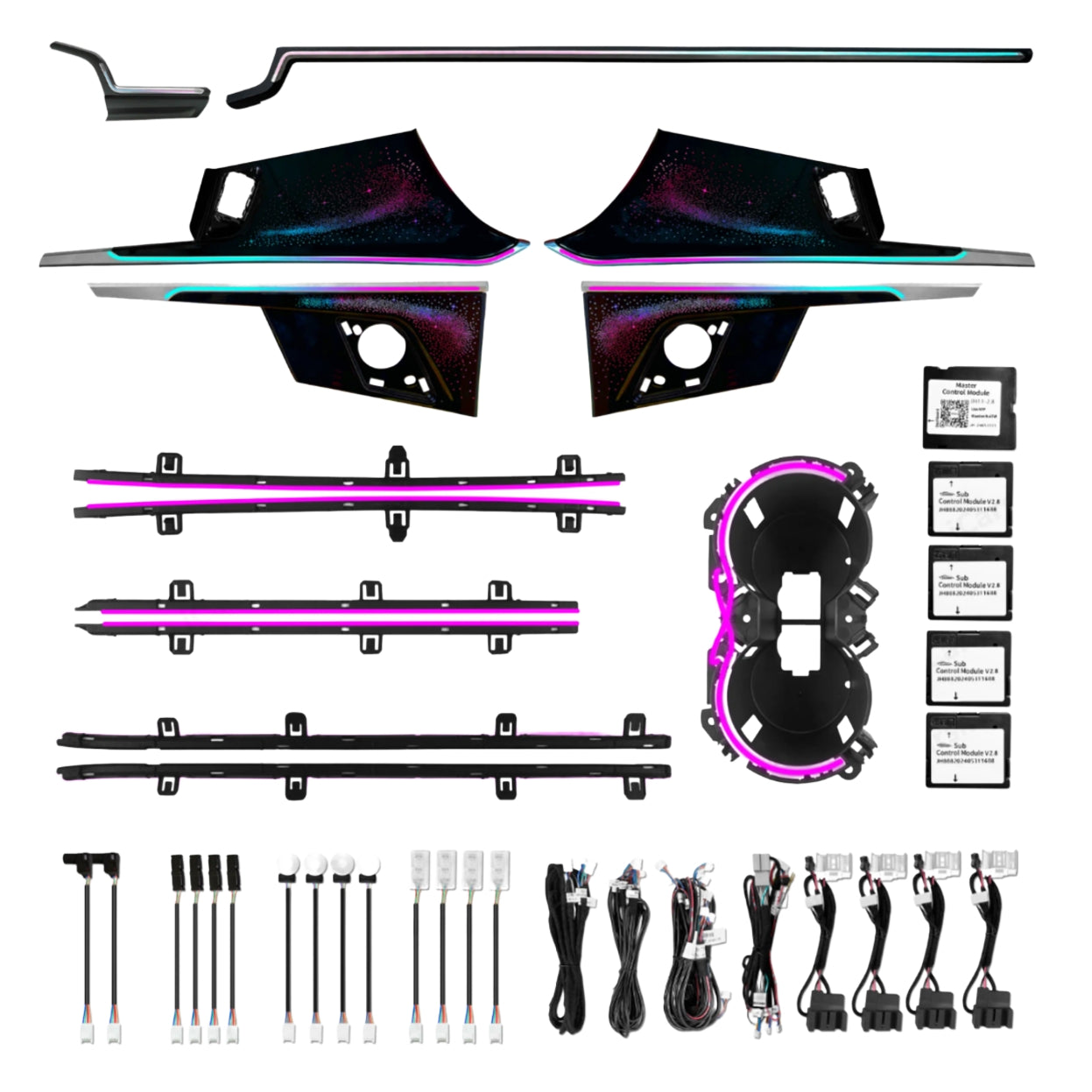 Ambient Light per Audi A4, A5, B9 (2017-2025), 64 Colori RGB