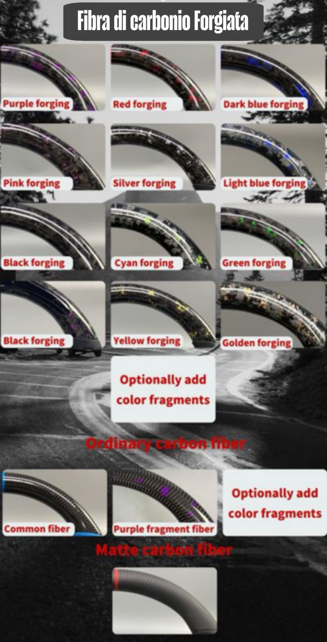 Volante Sportivo per Ford Mustang (2014-2023), Carbonio, Customizzato in Pelle