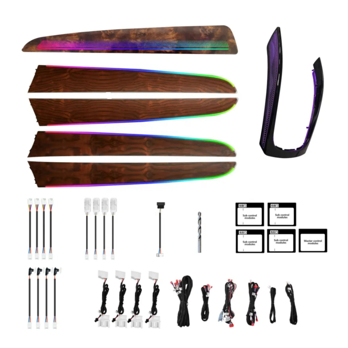 Ambient Light per Audi Q5 (2010-2017), 64 Colori RGB