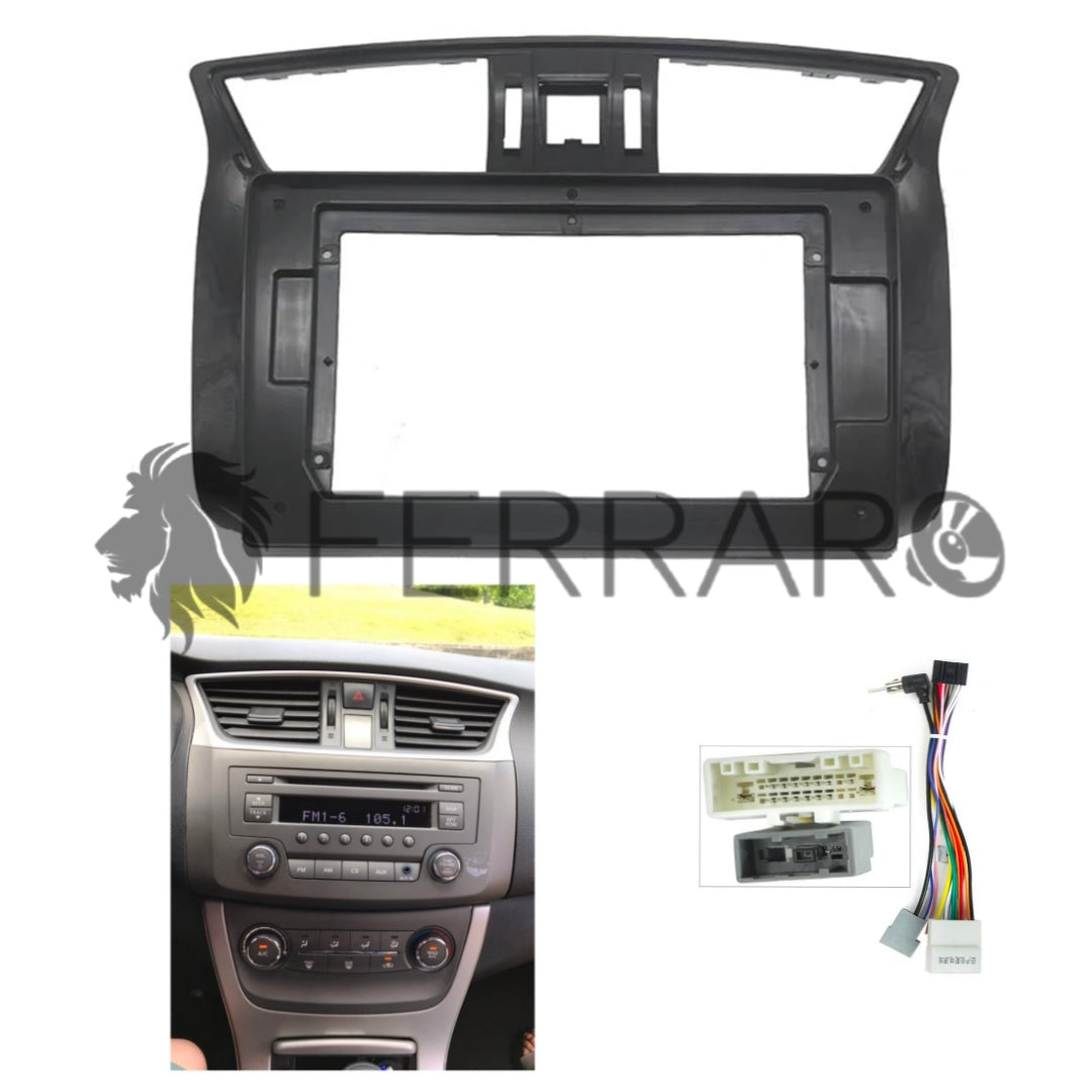 Kit Montaggio Autoradio 10.1"Pollici Nissan Sentra Sylphy, Pulsar (2012-2017) Mascherina, Cablaggio Autoradio Android