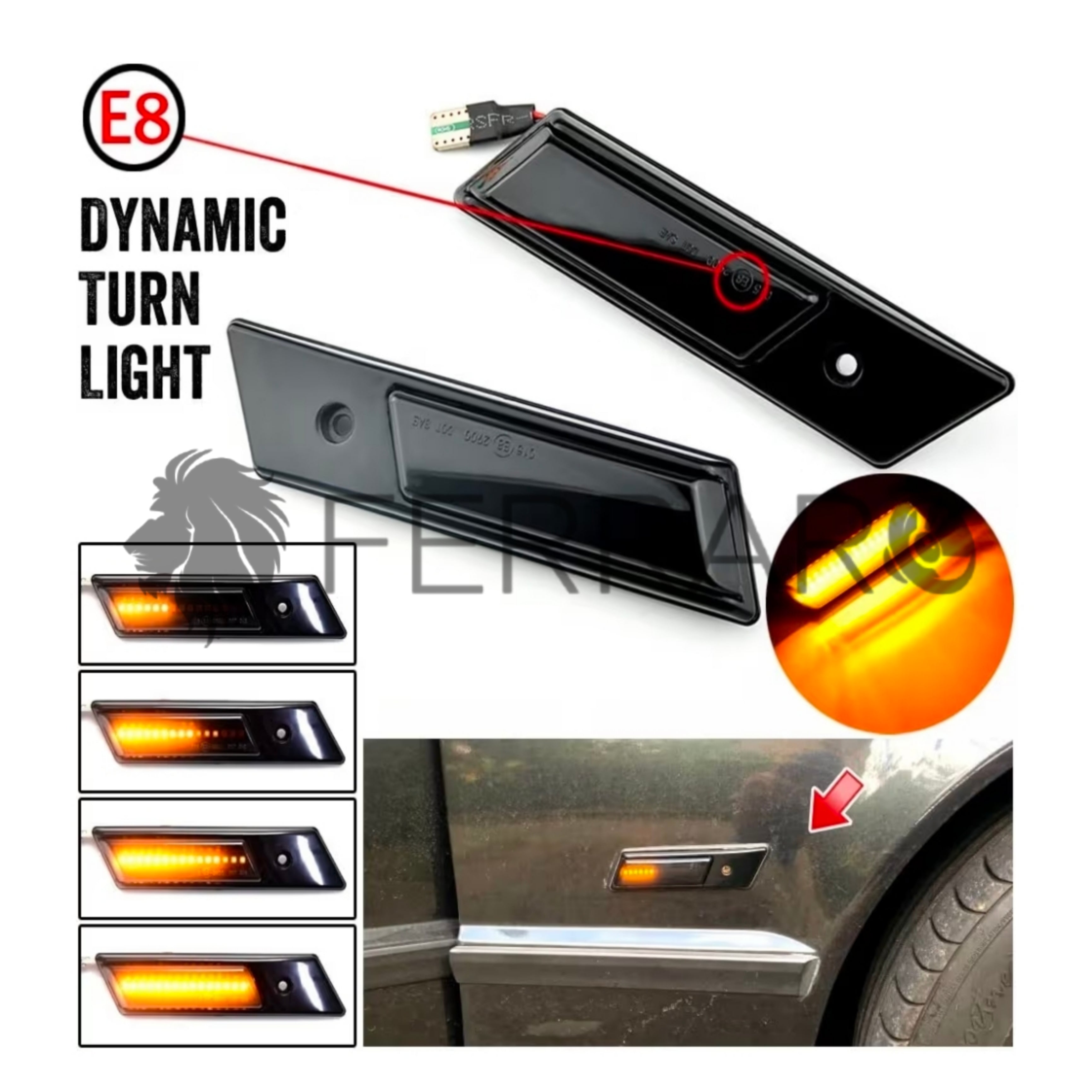 Indicatore Direzione Led per BMW Serie 3 E36, 5 E34, 7 E32, Plug and Play