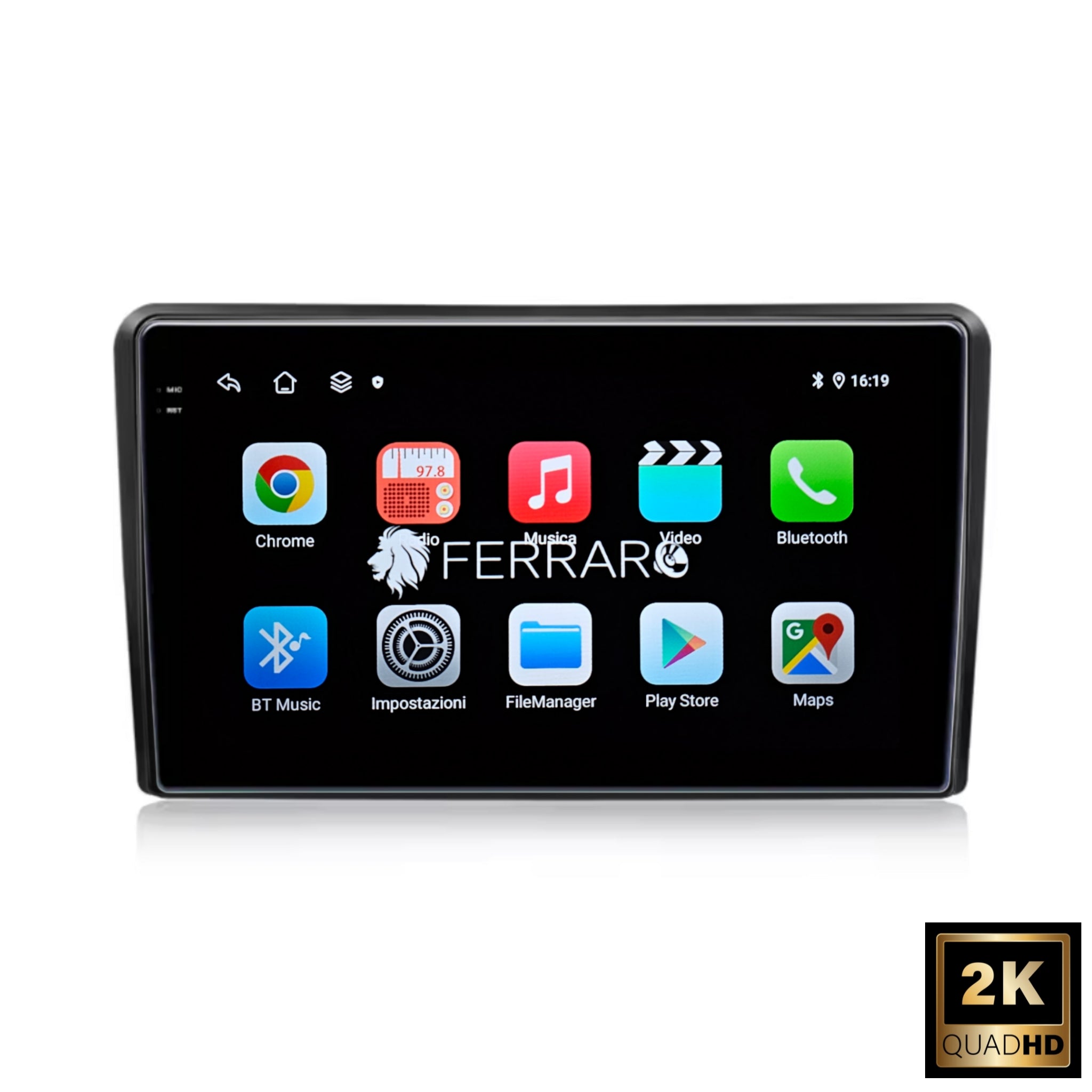 Autoradio per Nissan Navara Frontier D40 9" 2K | 2003-2014 | Android | Bluetooth | CarPlay | Android Auto | 12/256GB Ram