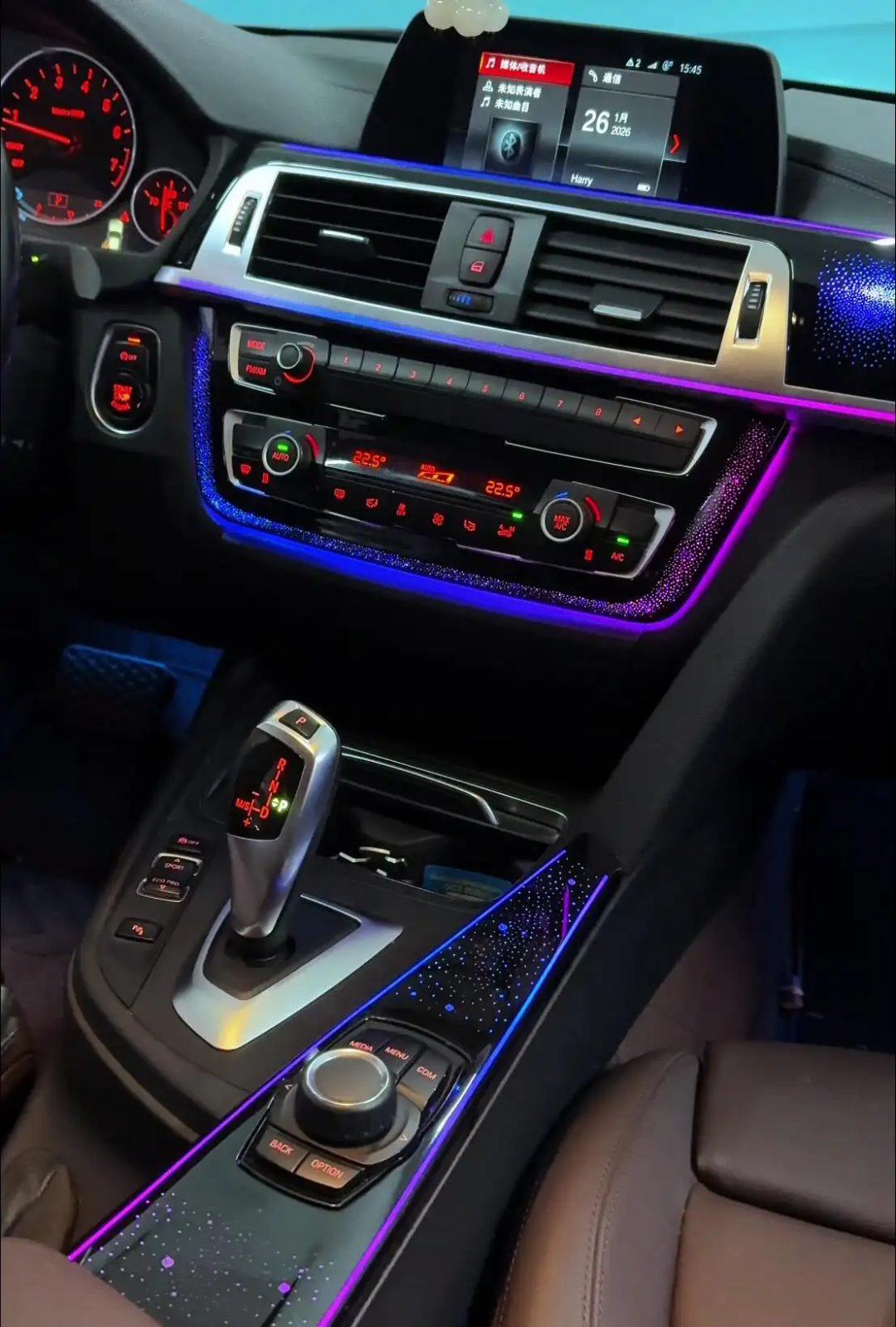 Ambient Light per BMW Serie 3/4 F30, F34 (2013-2019), 64 Colori RGB
