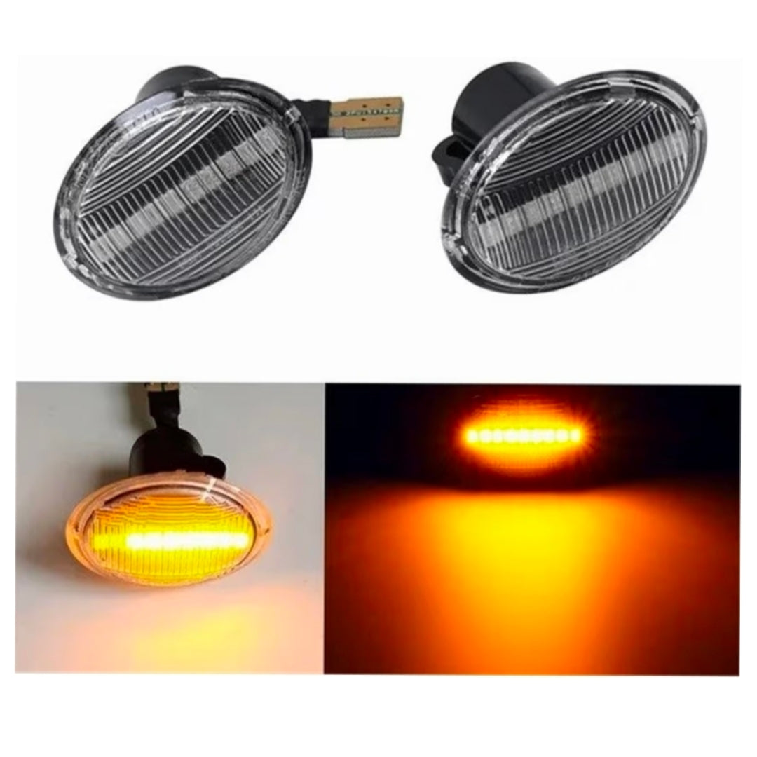 Indicatore Direzione Led per Fiat 500, Ford Ka, Lancia Y, Maserati (Compatibilità in Descrizione), Plug and Play