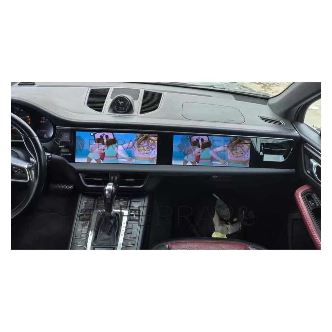 Autoradio per Porsche Macan 12.3" + 12.3" | 2010-2017 | Android | Bluetooth | CarPlay | Android Auto | 8/128GB Ram