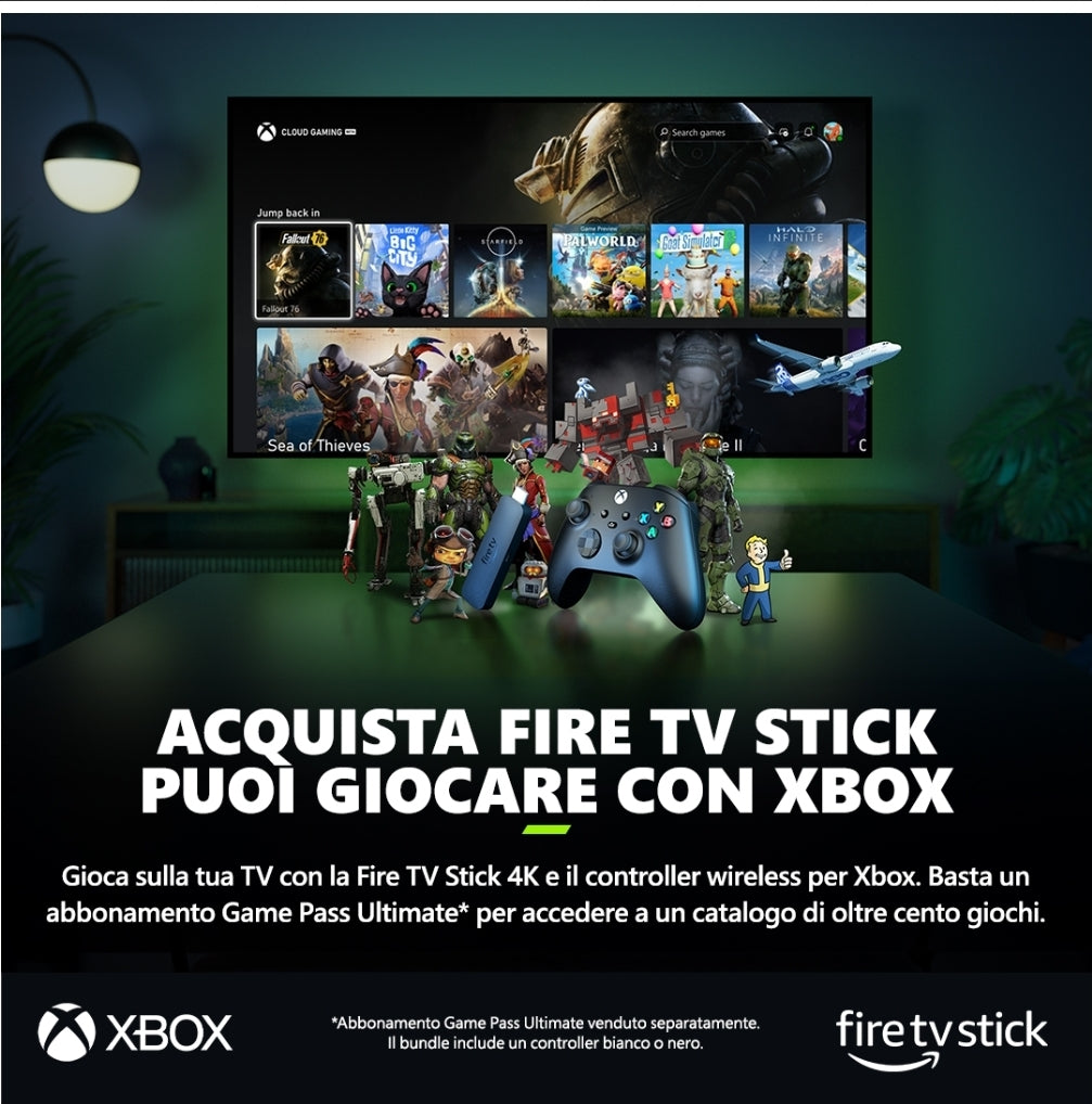 Xbox Serie X/S Wireless Controller White, Amazon Fire Stick 4K