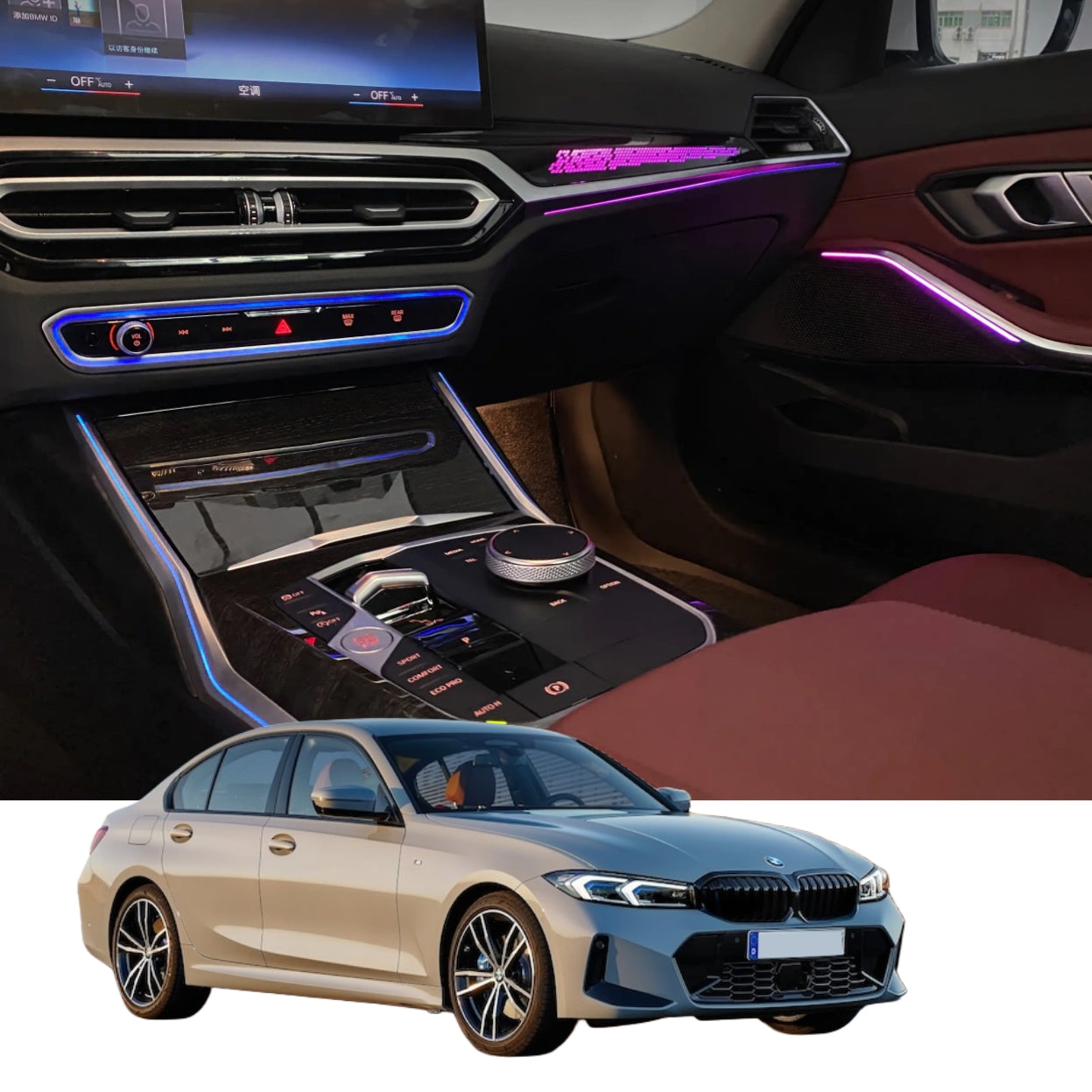 Ambient Light per BMW Serie 3 G20 (2023>), 64 Colori RGB