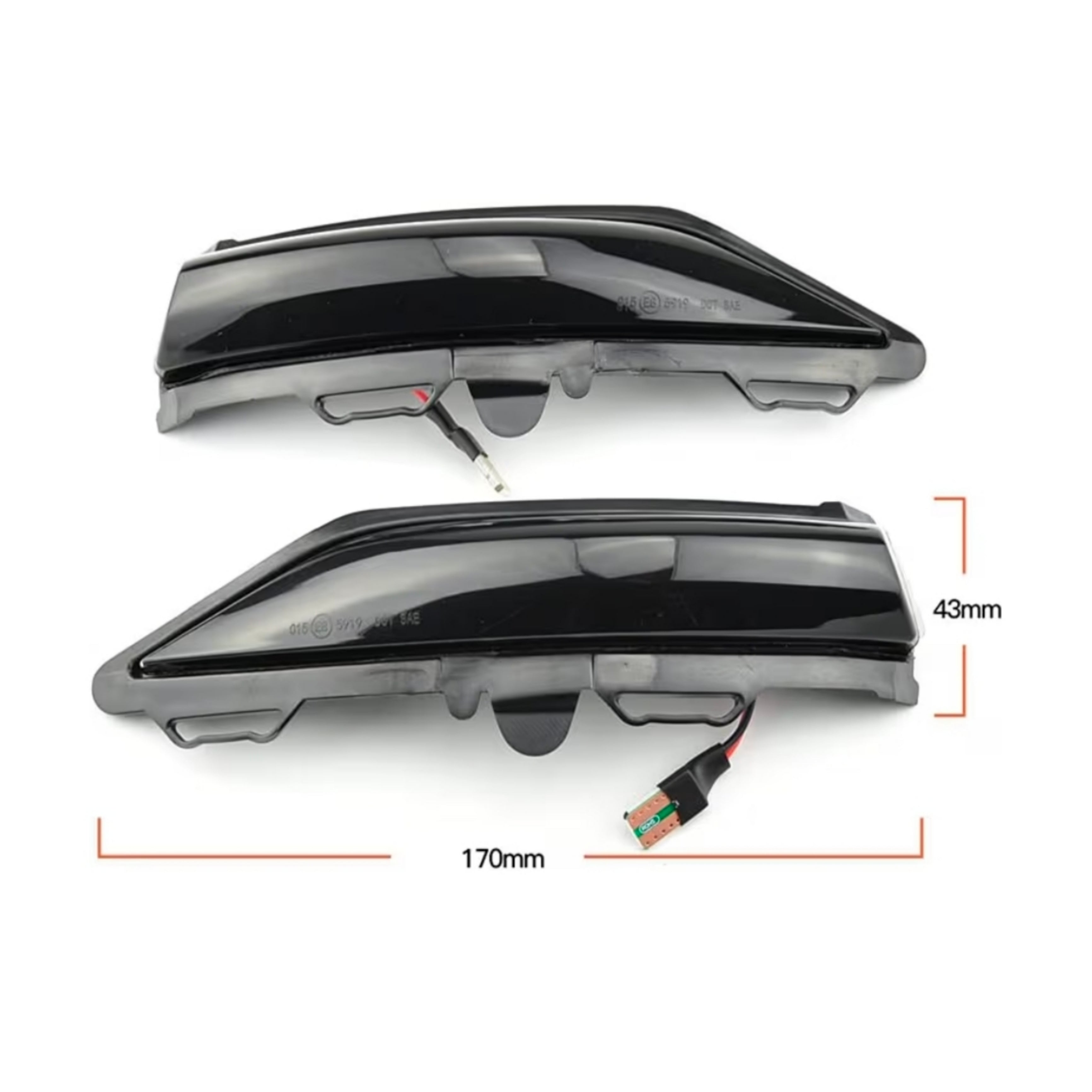 Specchietti Laterali Led per Ford Fiesta ST Line, MK8 (Dal 2018>), Plug and Play