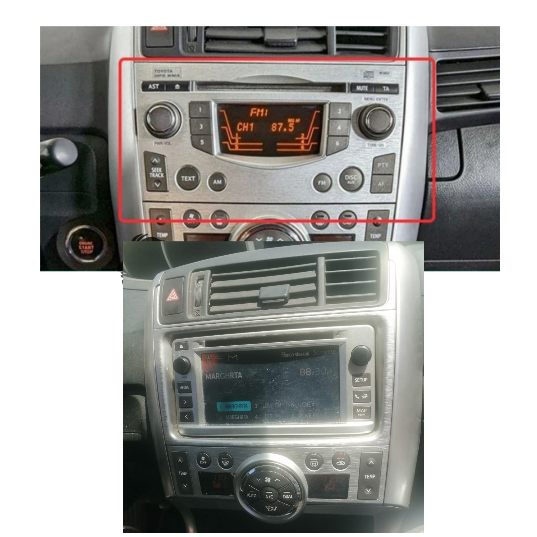 Autoradio per Toyota Verso R20 9" | 2009-2018 | Android | Bluetooth | CarPlay | Android Auto | 2GB/4GB/6GB/8GB Ram