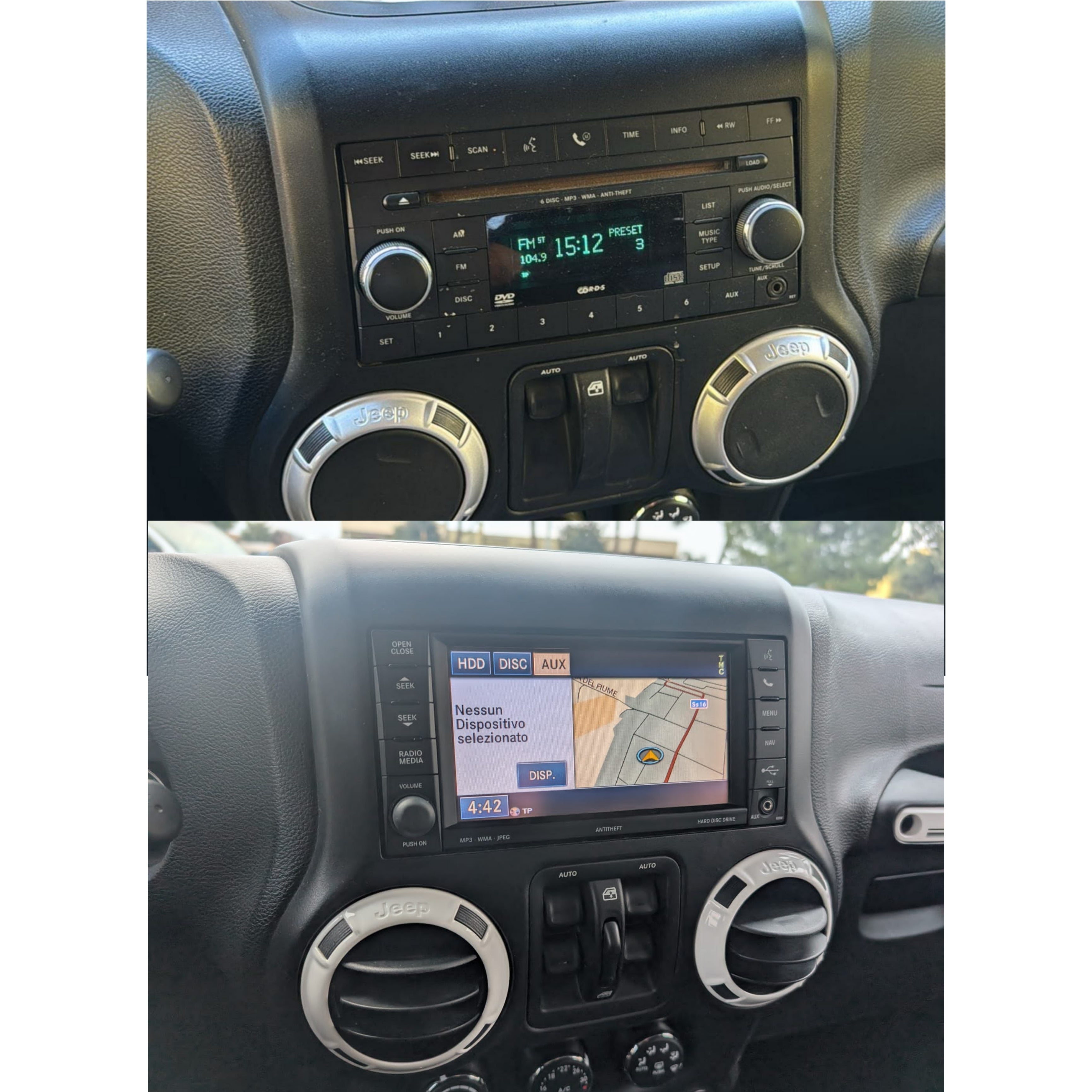 Autoradio per Jeep Wrangler 3 JK 10.1" | 2010-2018 | Android | Bluetooth | CarPlay | Android Auto | 2GB/4GB/8GB Ram