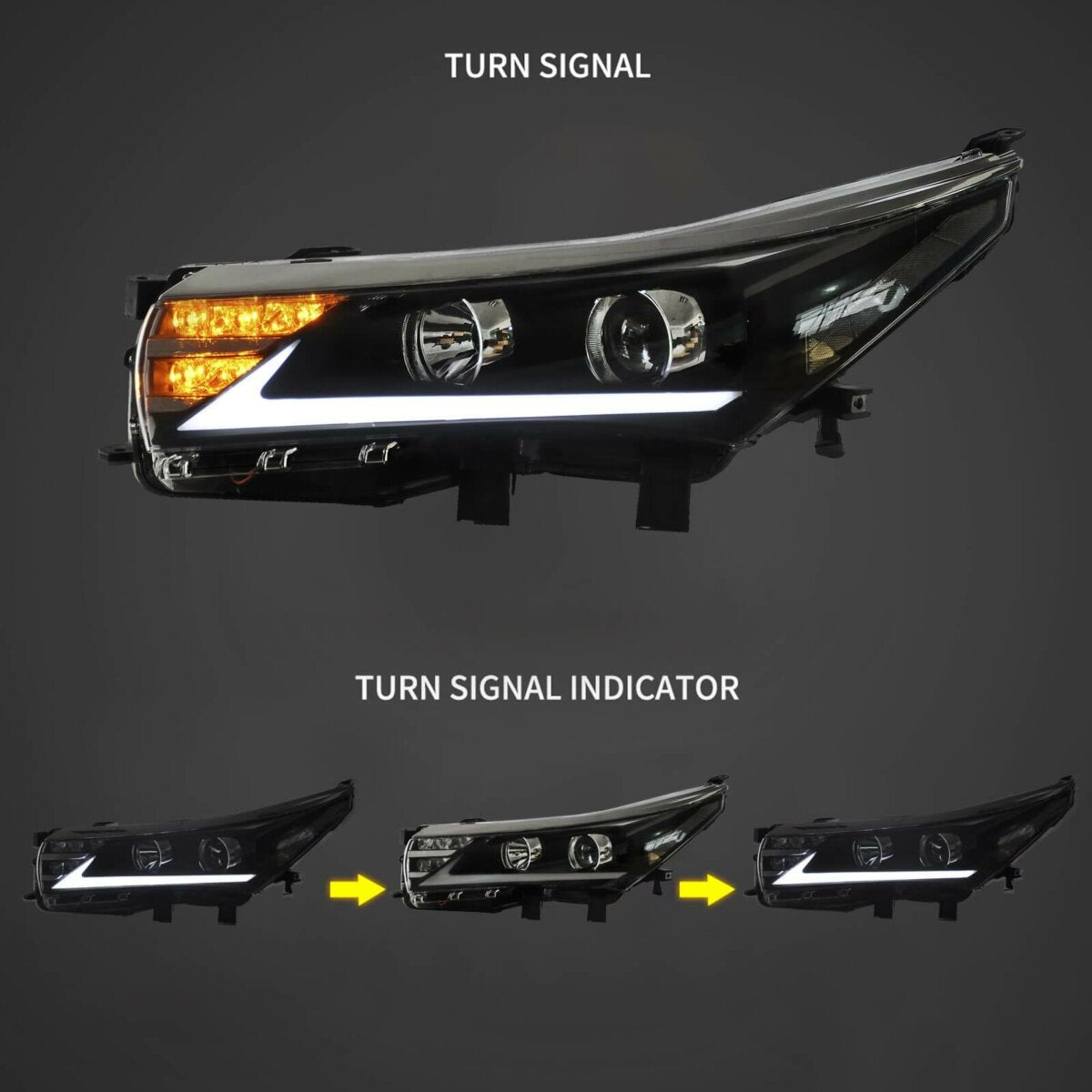 Fanali Anteriore Completo per Toyota Corolla E170 (2013-2017) a LED