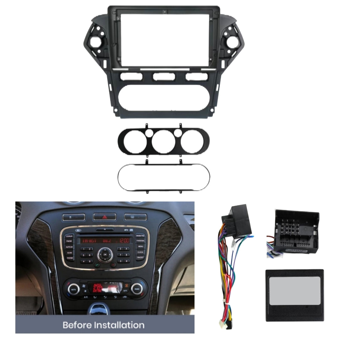 Kit Montaggio Autoradio 10.1"Pollici Ford Mondeo 4 (2010-2014) Mascherina, Cablaggio Autoradio Android