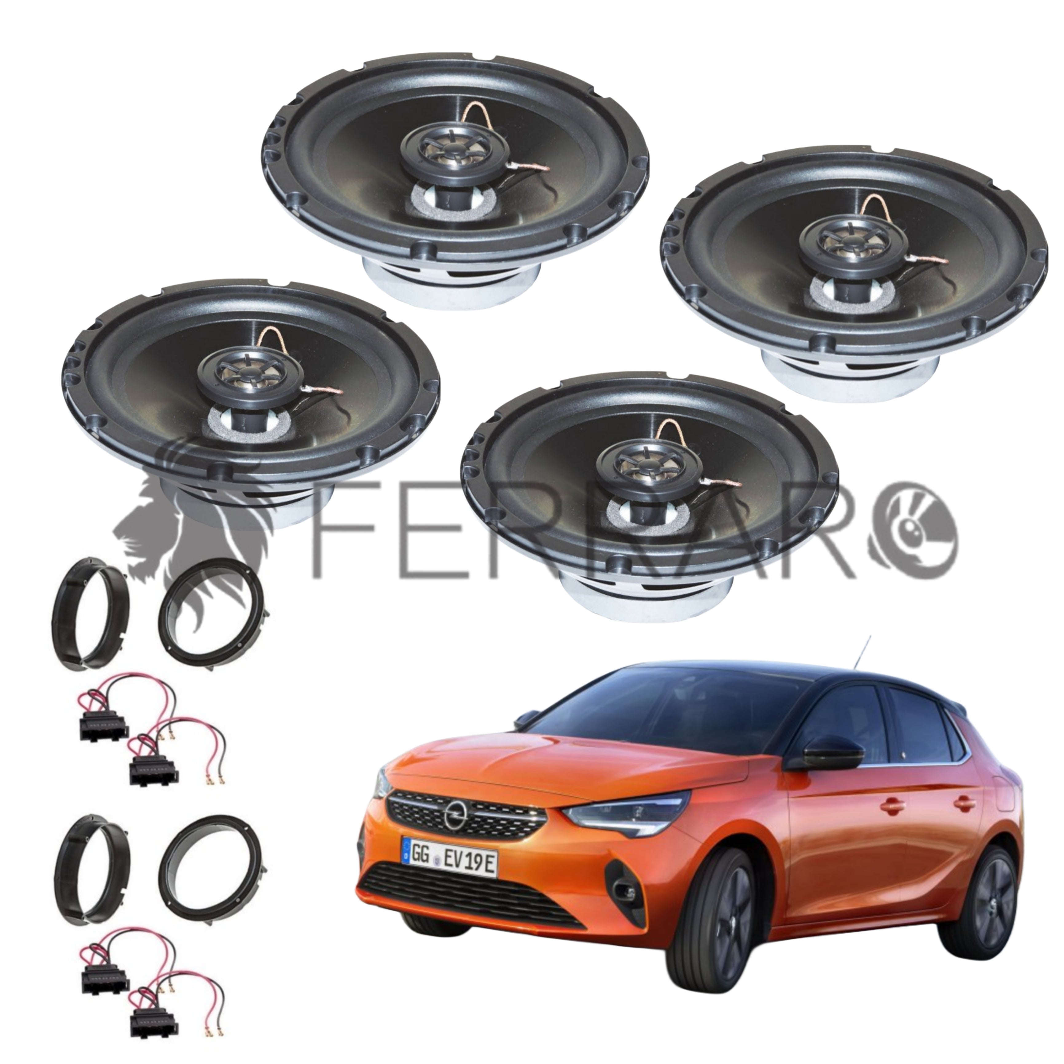 FerraroStore Kit 4 Altoparlanti | ASC-652PC | Ant/Post | Opel Corsa F dal 2019>
