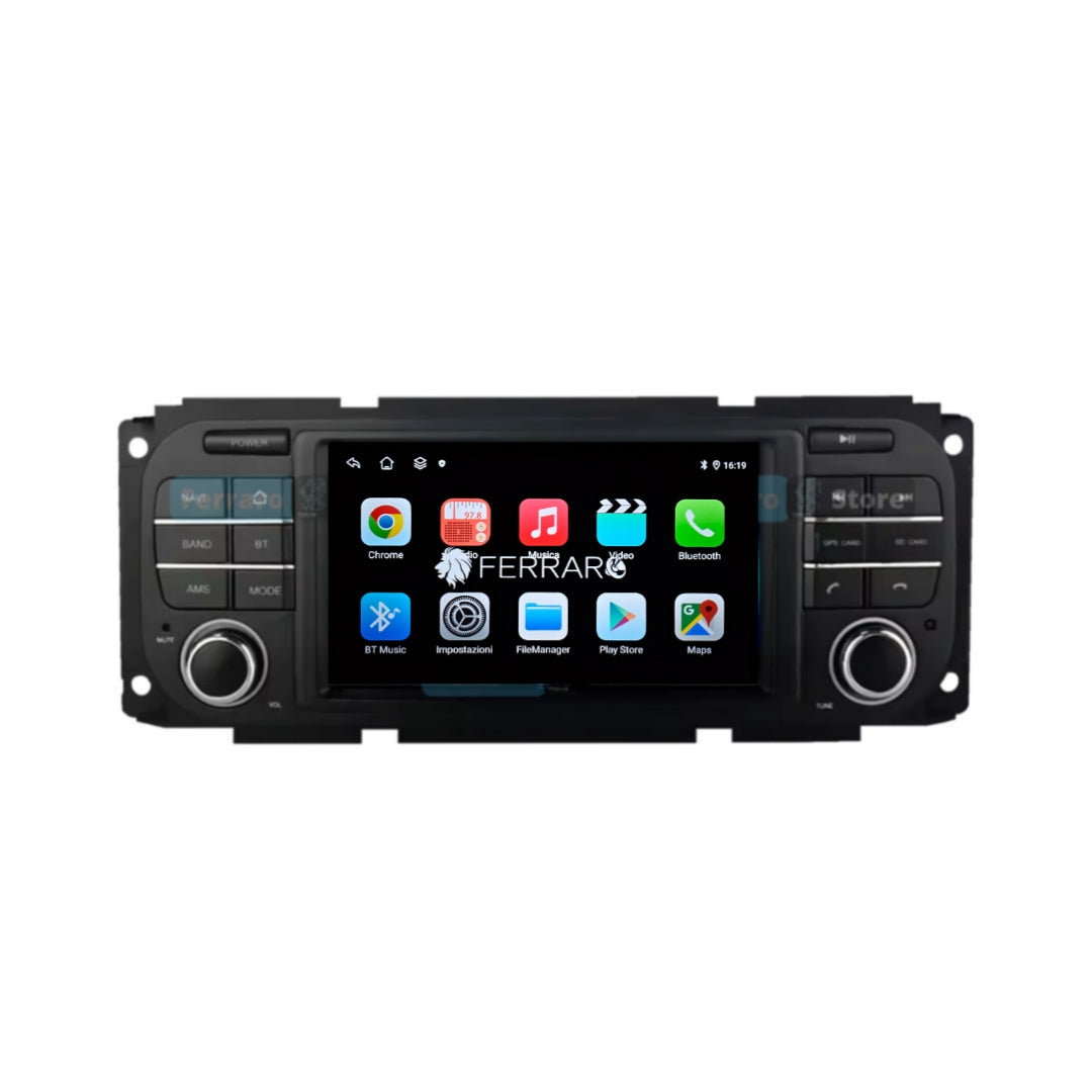 Autoradio per Jeep Wrangler/Cherokee 5" | Android | Bluetooth | CarPlay | Android Auto | 4GB/8GB Ram