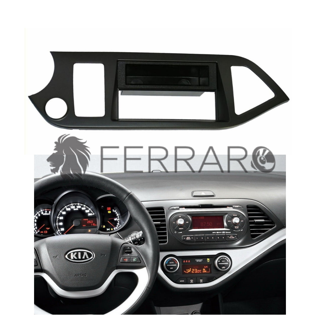 Mascherina 1DIN con Cassetto | Kia Picanto (2012-2014)