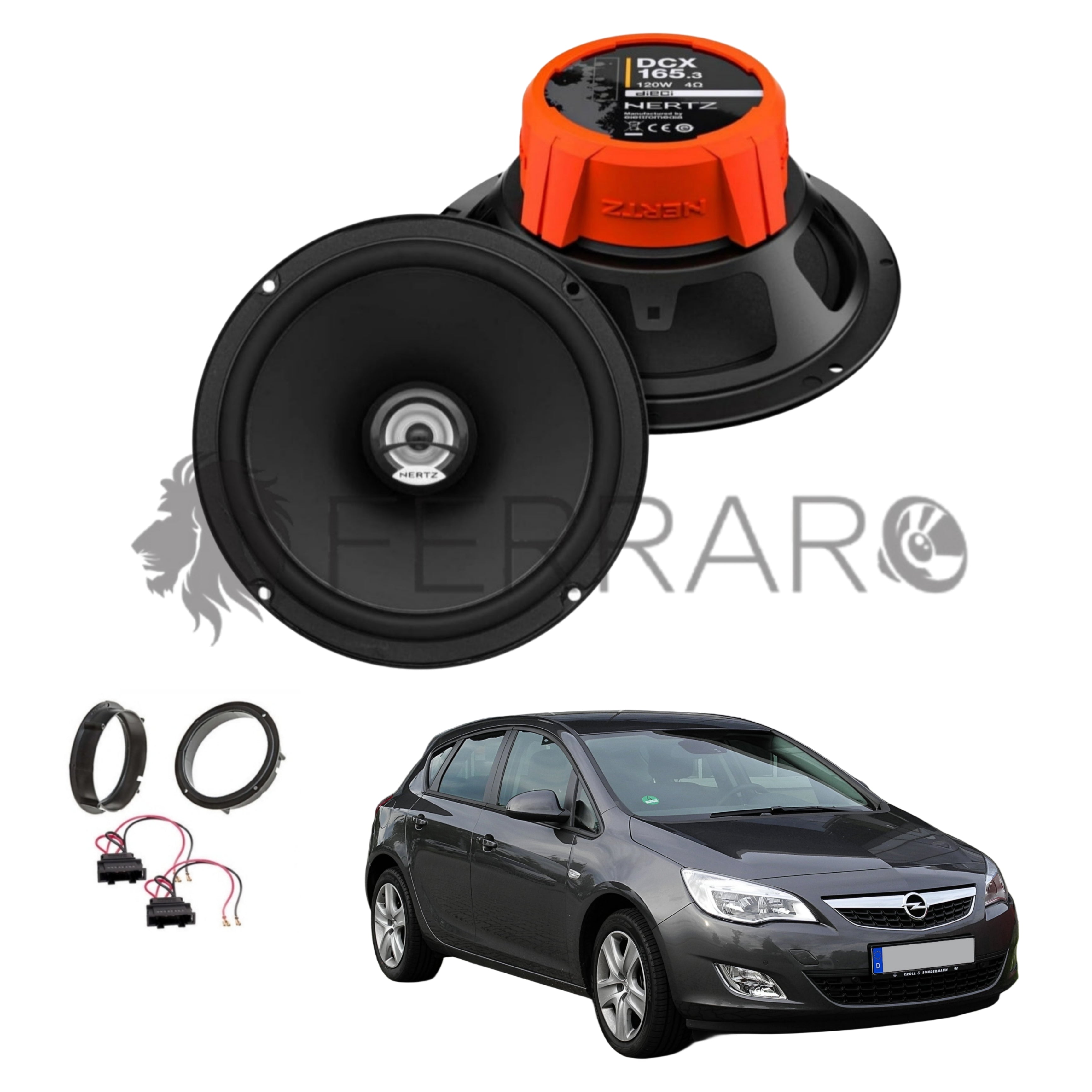 Hertz Kit 2 Casse | DCX 165.3 | Ant o Post | Opel Astra J (2009-2015)