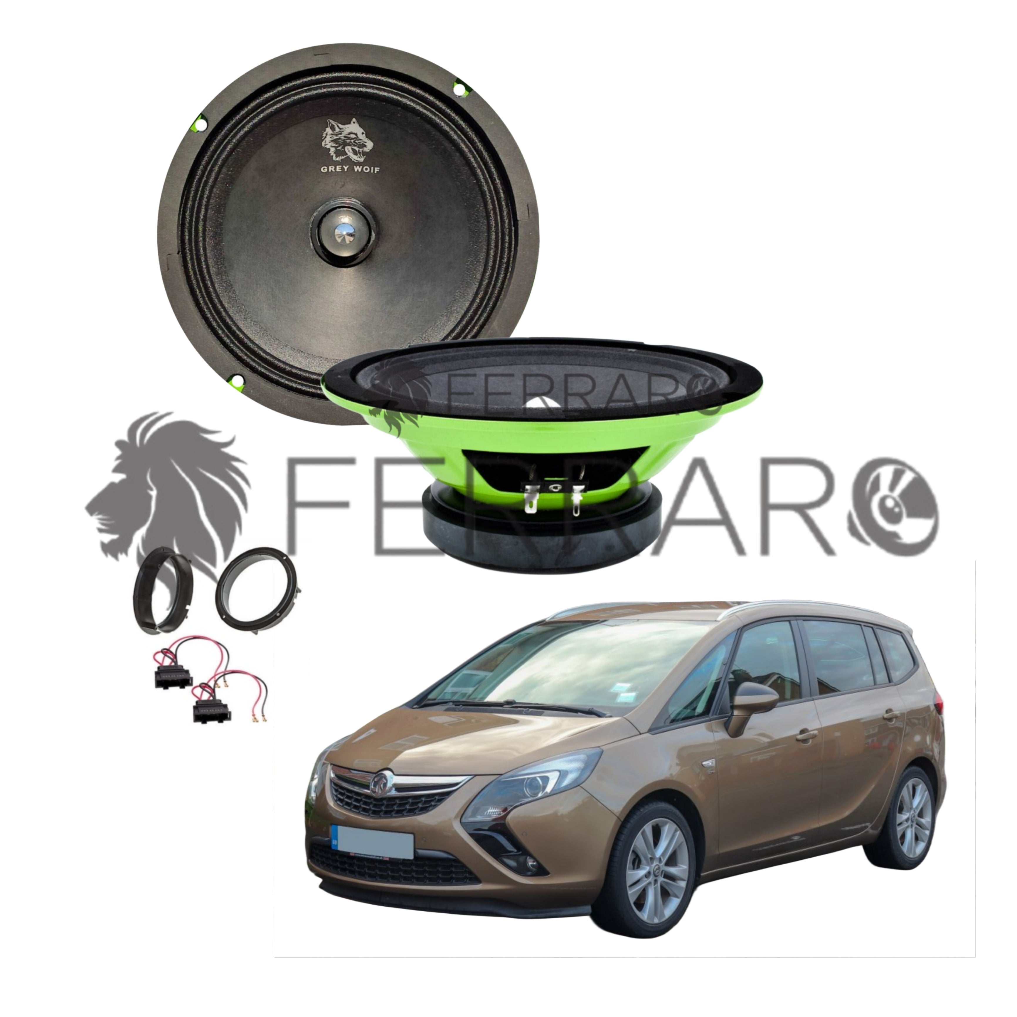 FerraroStore Kit 2 Altoparlanti | PV165.3 | Anteriori | Opel Zafira C
