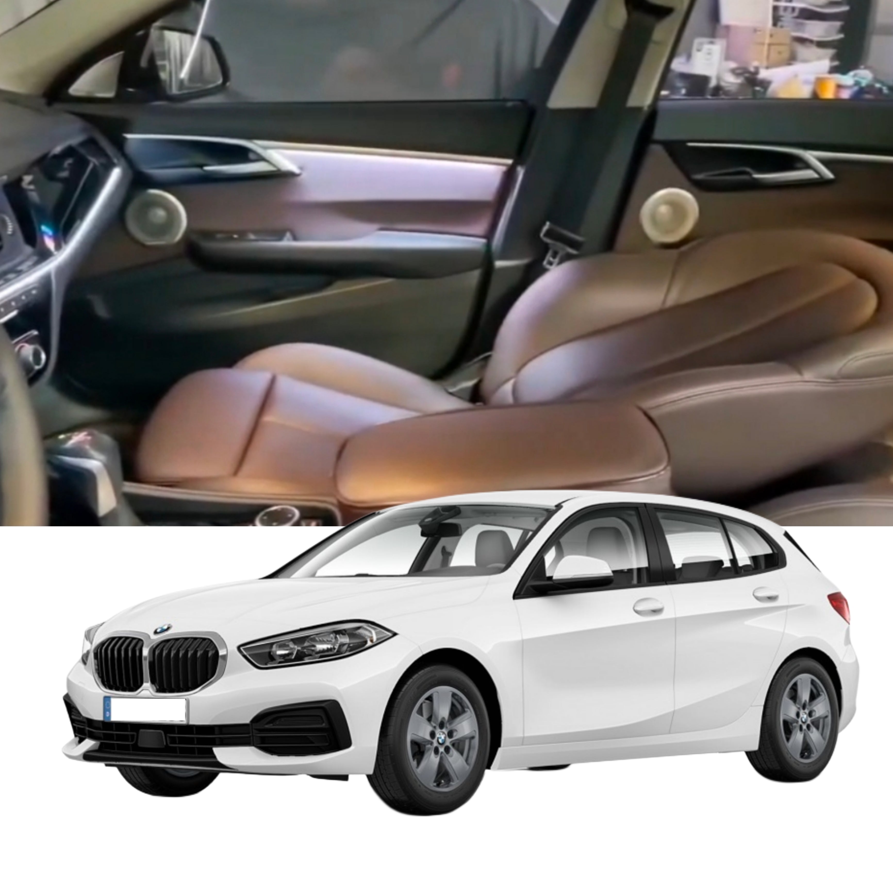 Ambient Light per BMW Serie 1 F40, F20 (2016-2023), 64 Colori RGB