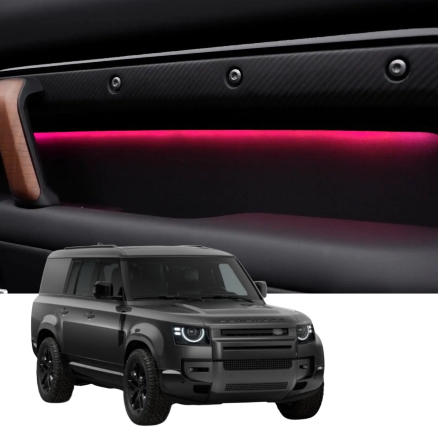 Ambient Light per Land Rover Defender L663 (2019-2026), 64 Colori RGB