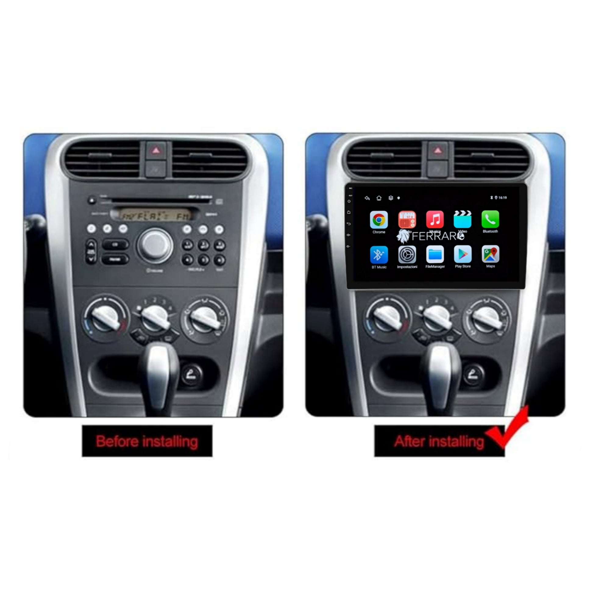 Autoradio per Opel Agila | 2008-2015 | Splash Ritz 9" | 2004-2010 | Android | Bluetooth | CarPlay | Android Auto | 2GB/4GB/6GB/8GB Ram