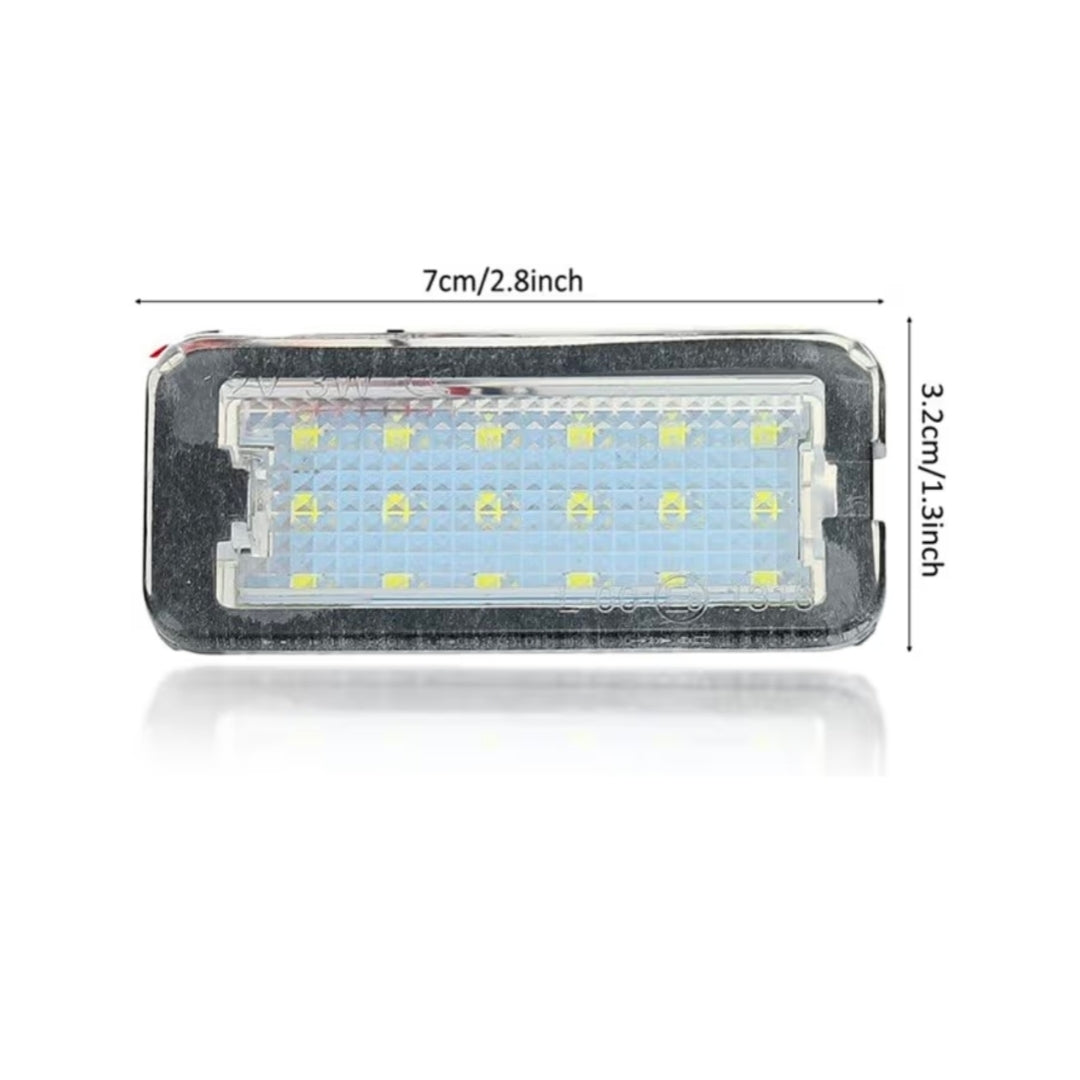 Set Luci Targa a Led per Fiat 500, 500c (2007-2015), Plug and Play