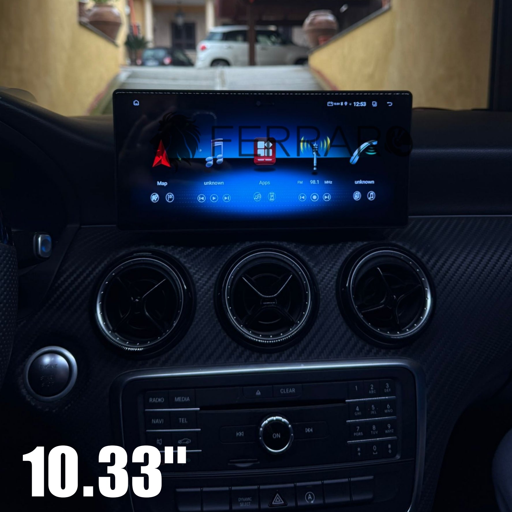 Autoradio per Mercedes Classe A w176, CLA c117, GLA x156, 10.33"/12.3" (2013-2018) Android, Bluetooth, CarPlay, Android Auto