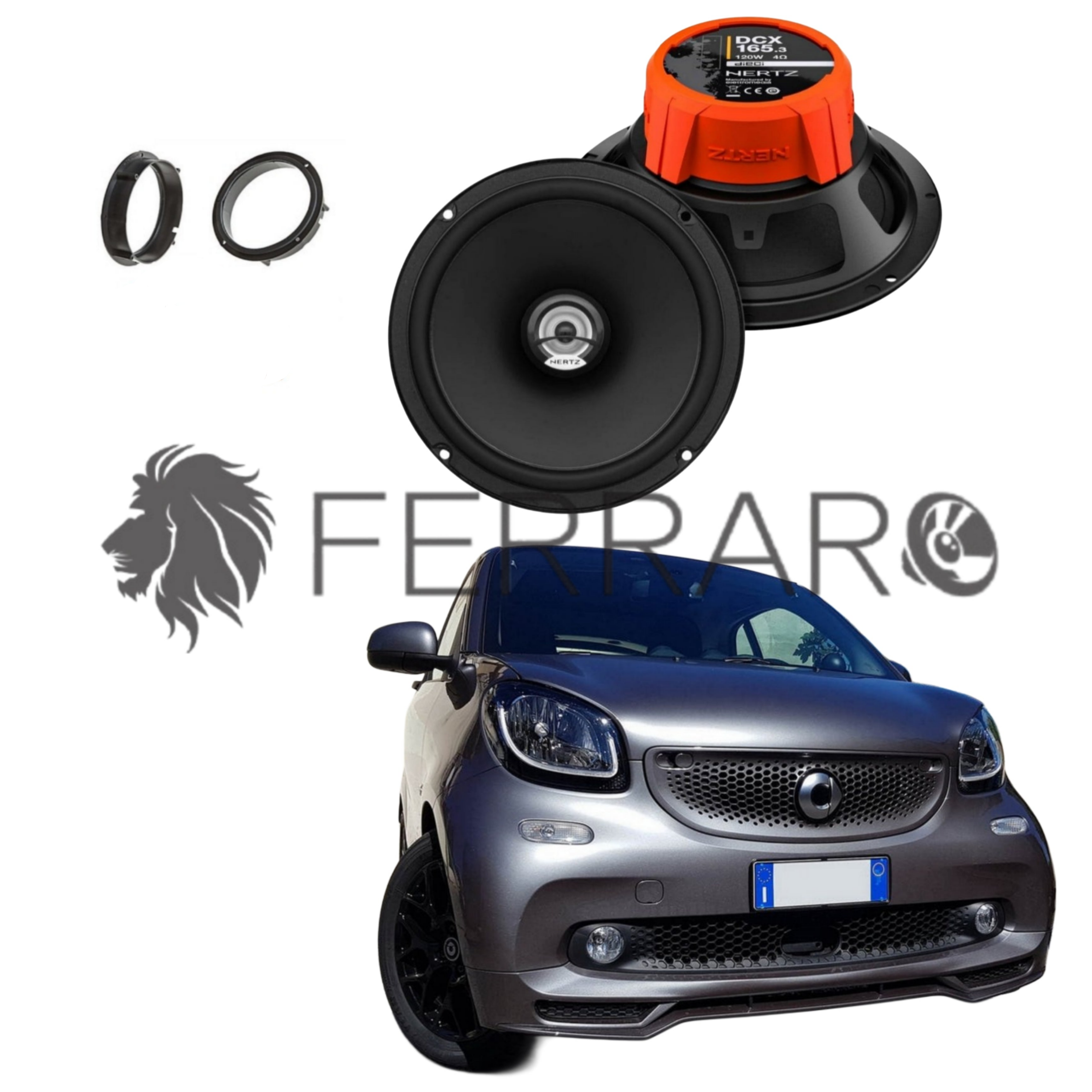 Hertz Kit 2 Casse | DCX 165.3 | Anteriori | Smart ForTwo 453