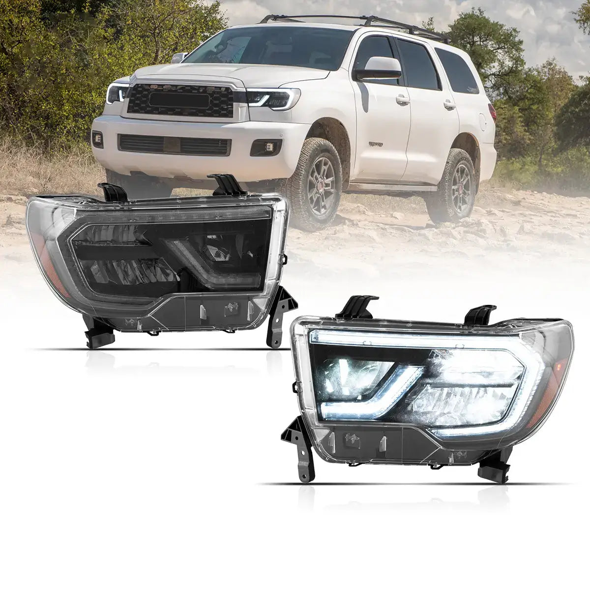 Fanali Anteriore Completo per Toyota Tundra (2007-2013) a LED