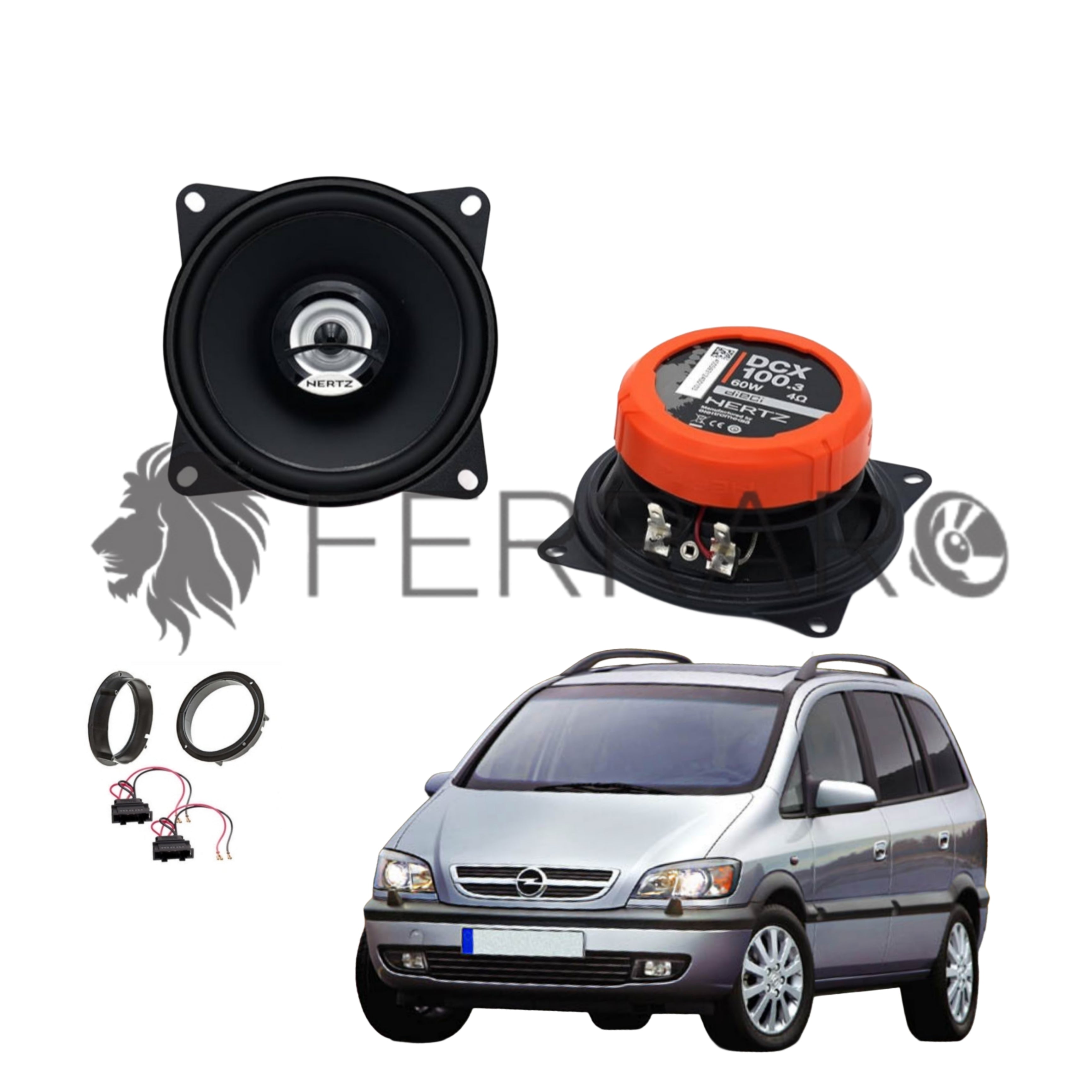 Hertz Kit 2 Casse | DCX 100.3 | Posteriori | Opel Zafira A (1999-2005)
