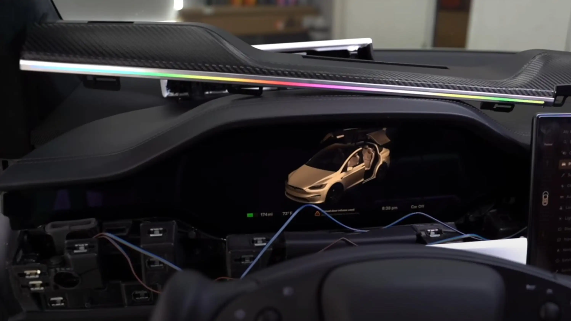 Ambient Light per Tesla Model X (2022+), 128 Colori RGB