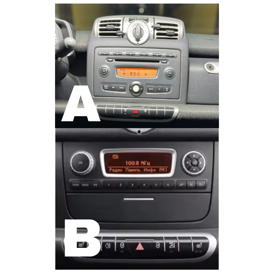 Autoradio per Smart 451 10" | 2002-2015 | Android | Bluetooth | CarPlay | Android Auto | 2GB/6GB/8GB Ram
