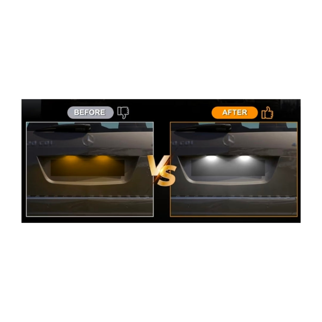 Set Luci Targa a Led per Mercedes-Benz GLK X204 (2007-2015), Plug and Play