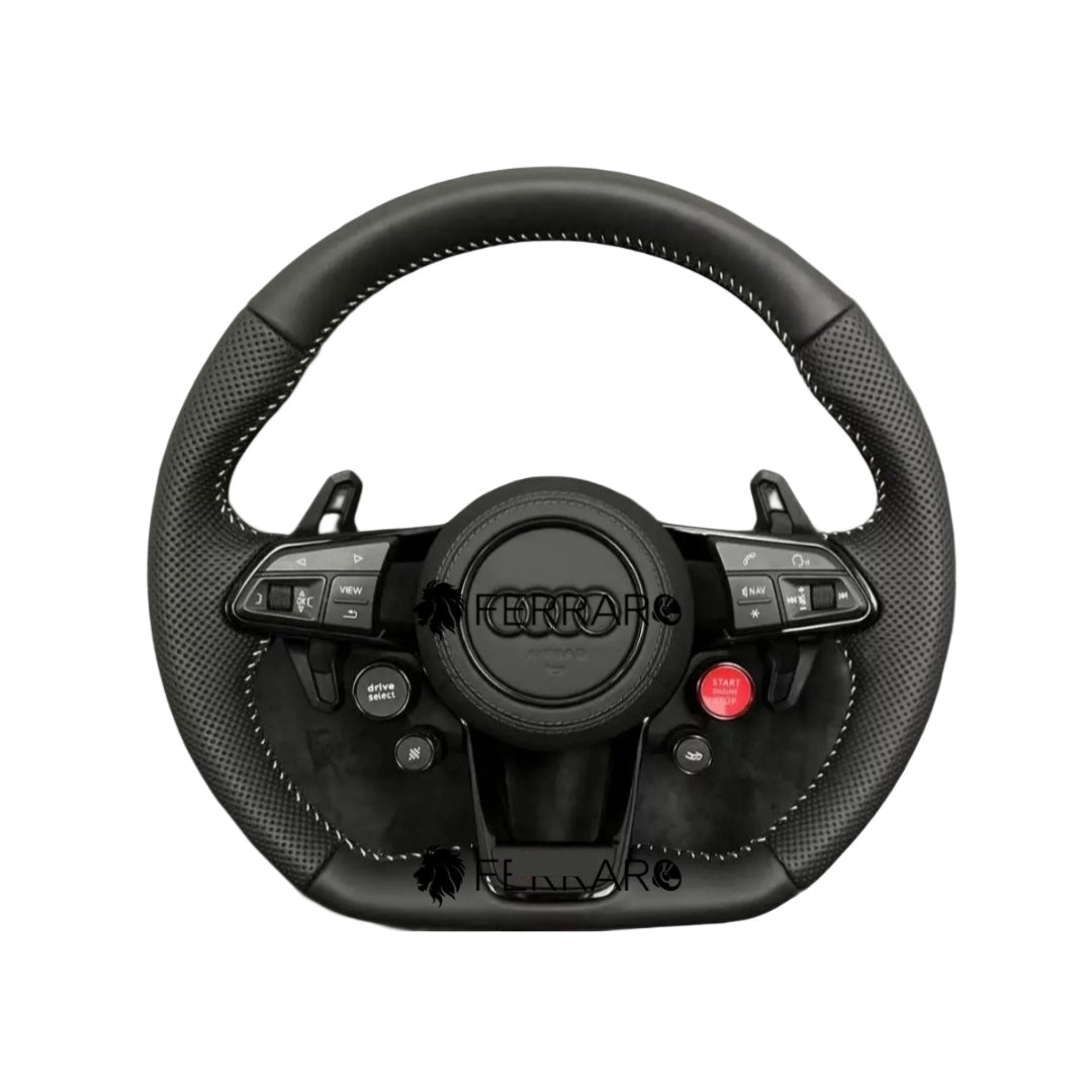 (PRENOTA) Volante per Audi, Mezzo Punzonato, Filettatura, Pulsanti, RS