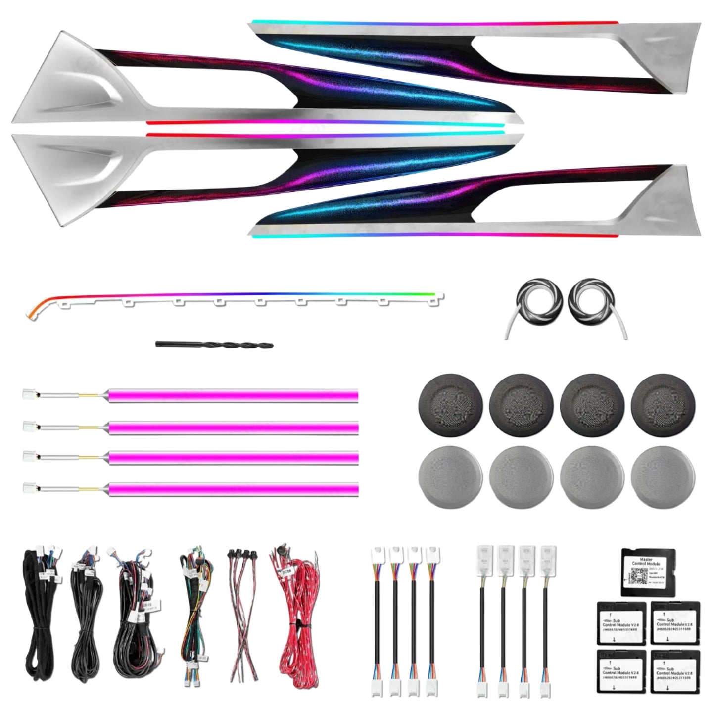 Ambient Light per BMW X3, X4, G01, G02 (2018-2023), 64 Colori RGB