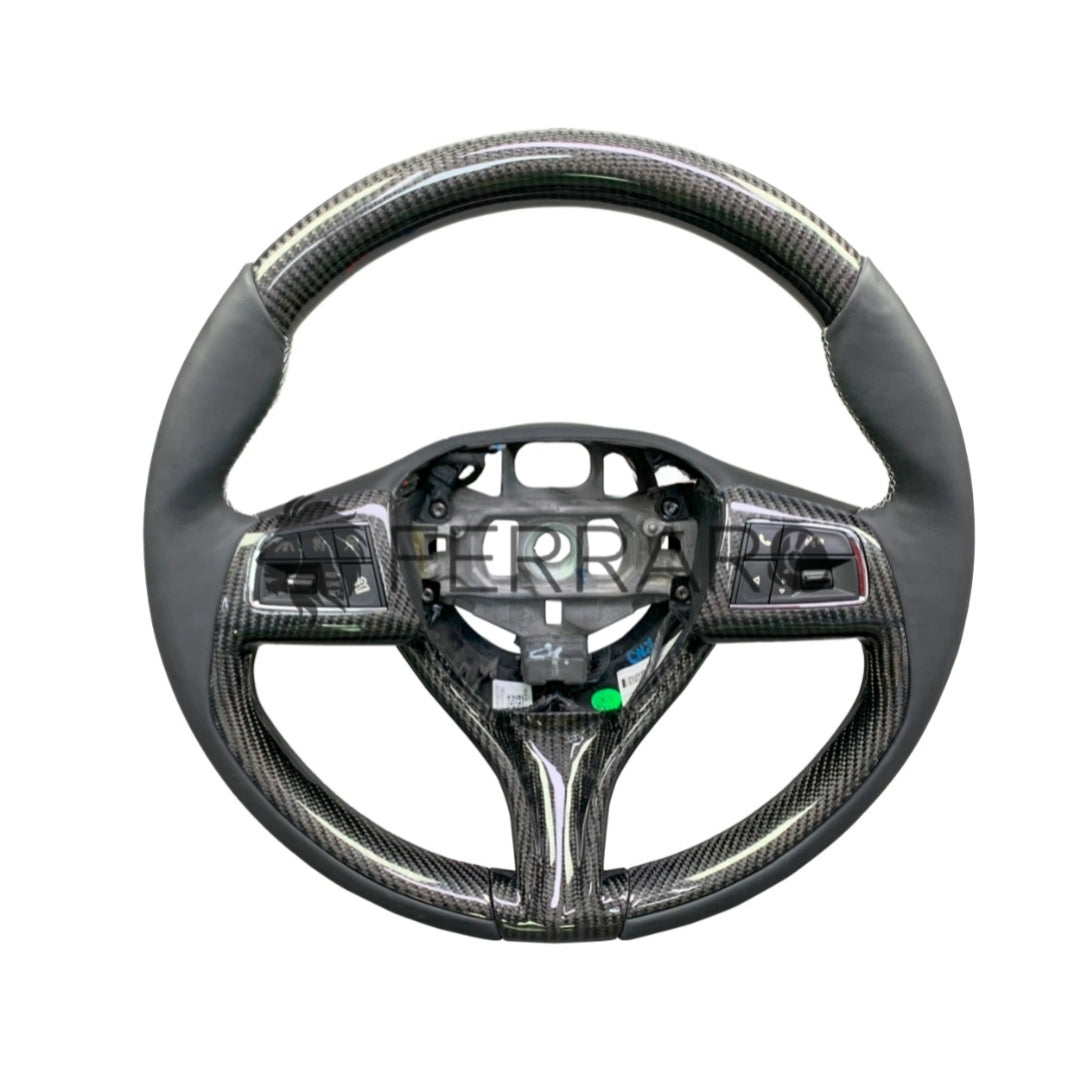 Volante Sportivo per Maserati Ghibli, Levante, Quattroporte, Carbonio, Customizzato in Pelle