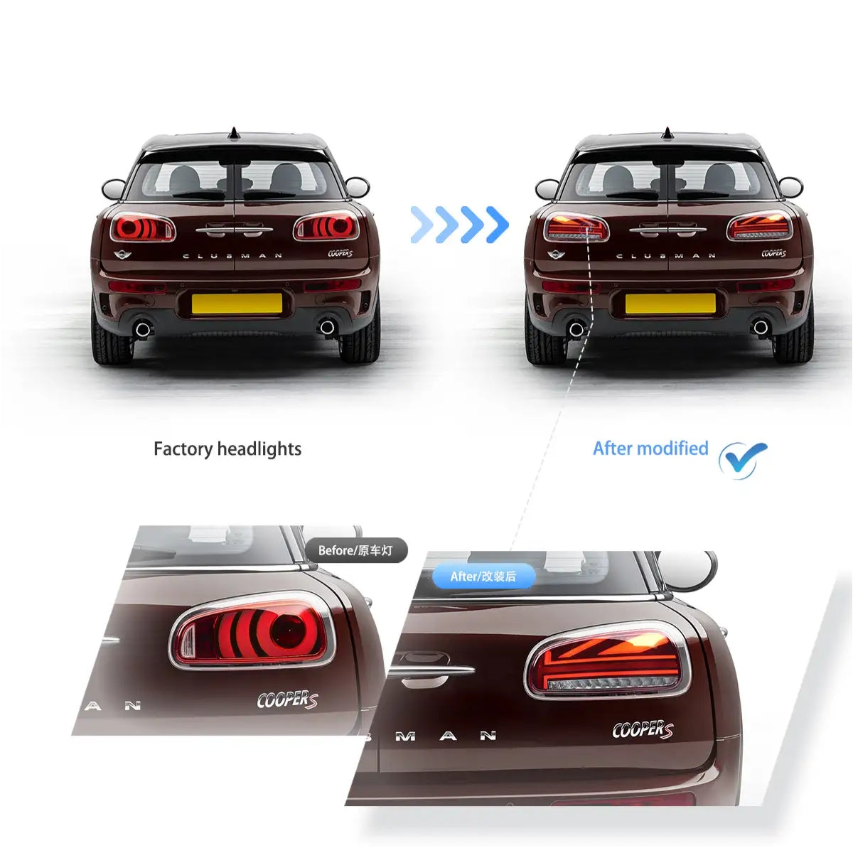 Fanali Posteriore Completo per BMW Mini Clubman F54 (2015-2024) a LED