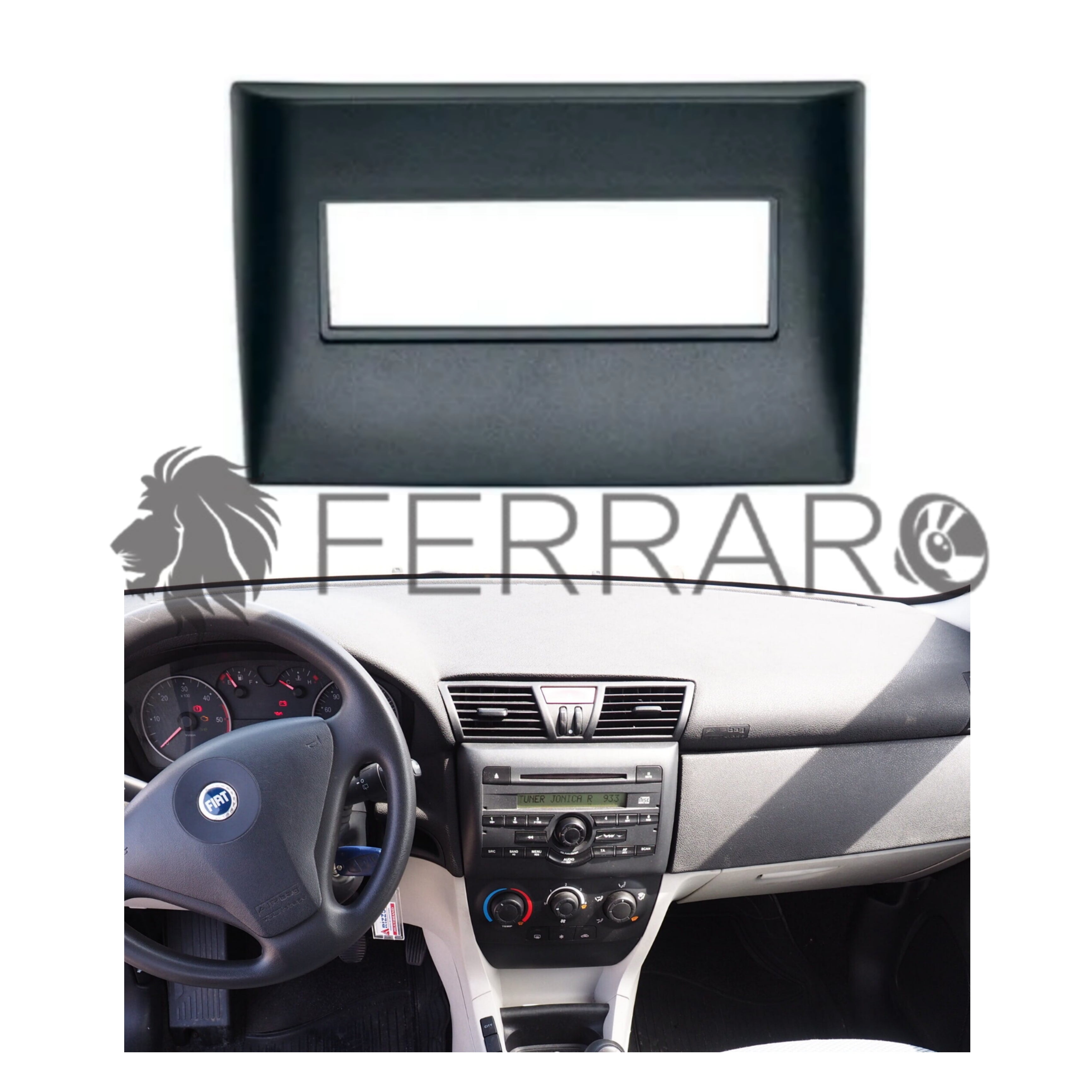 Car radio cover, 1DIN, Fiat Stilo