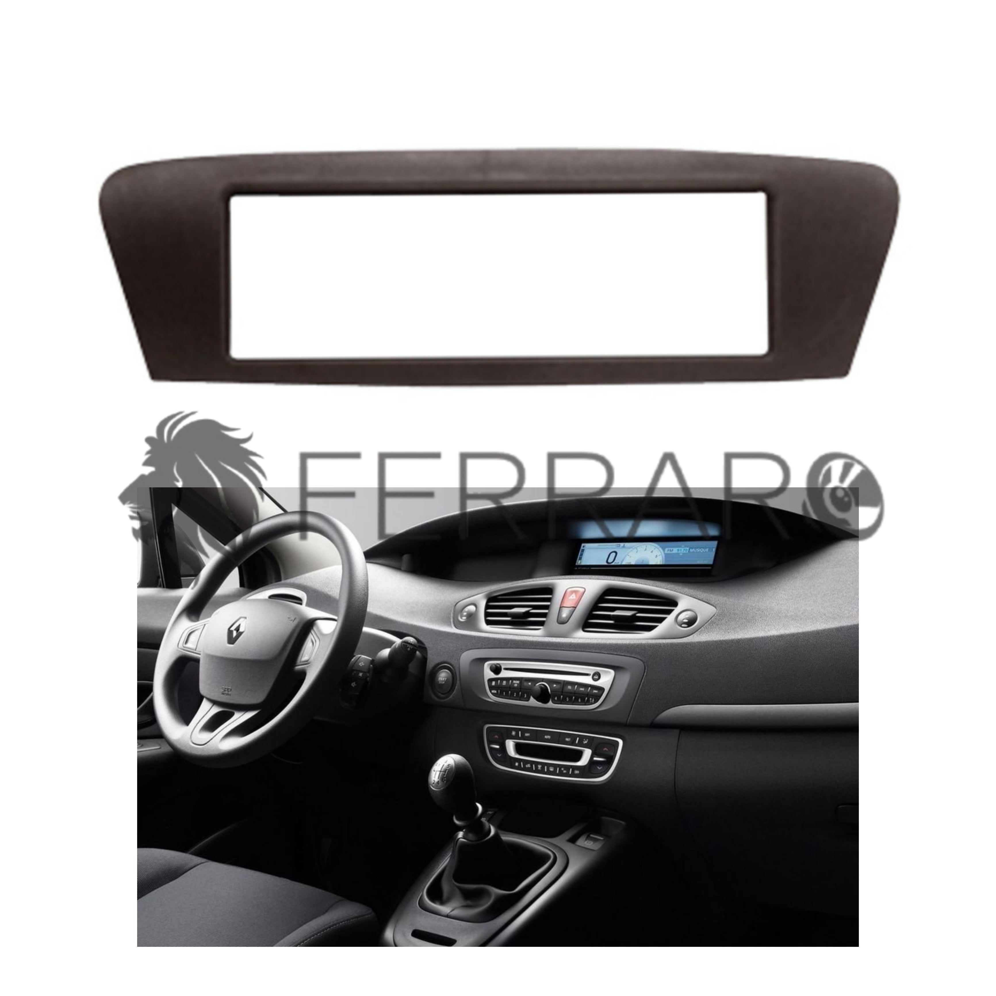 Radio cover, 1DIN, Renault Scenic from 2009