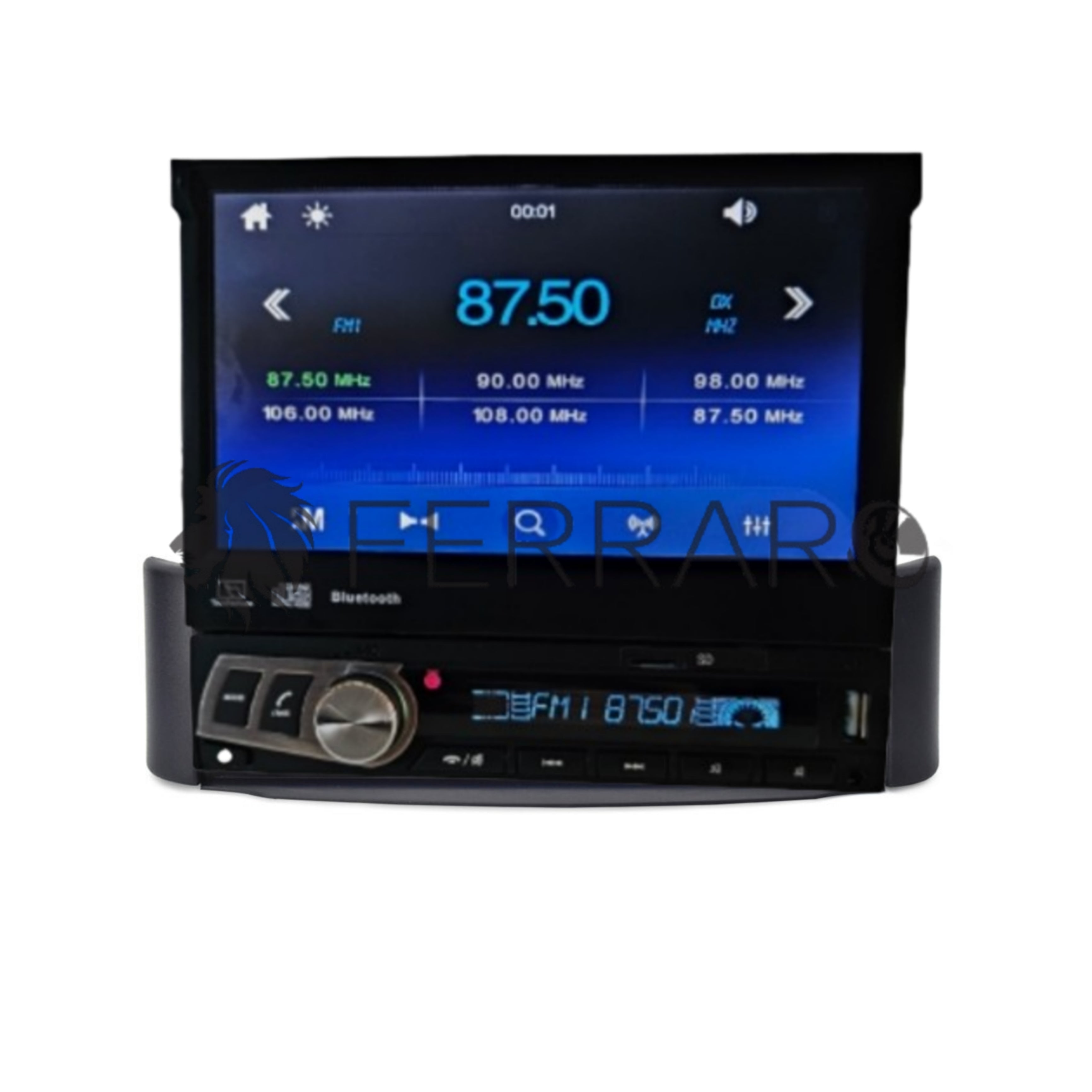 Autoradio per Smart 450 7" | Bluetooth | Radio | Motorizzato | USB | Mirror Link