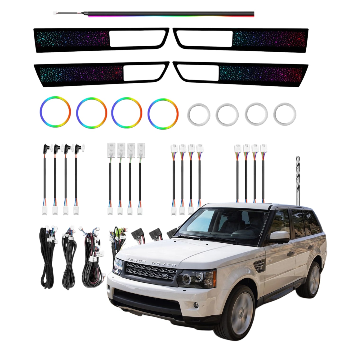Ambient Light per Land Rover Range Rover Sport (2010-2013), 64 Colori RGB