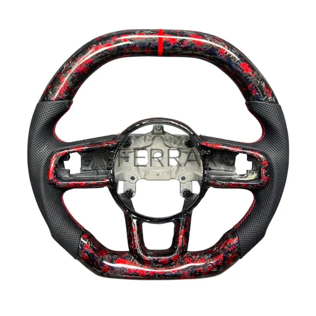 Volante Sportivo per Jeep Grand Cherokee, Carbonio, Customizzato in Pelle