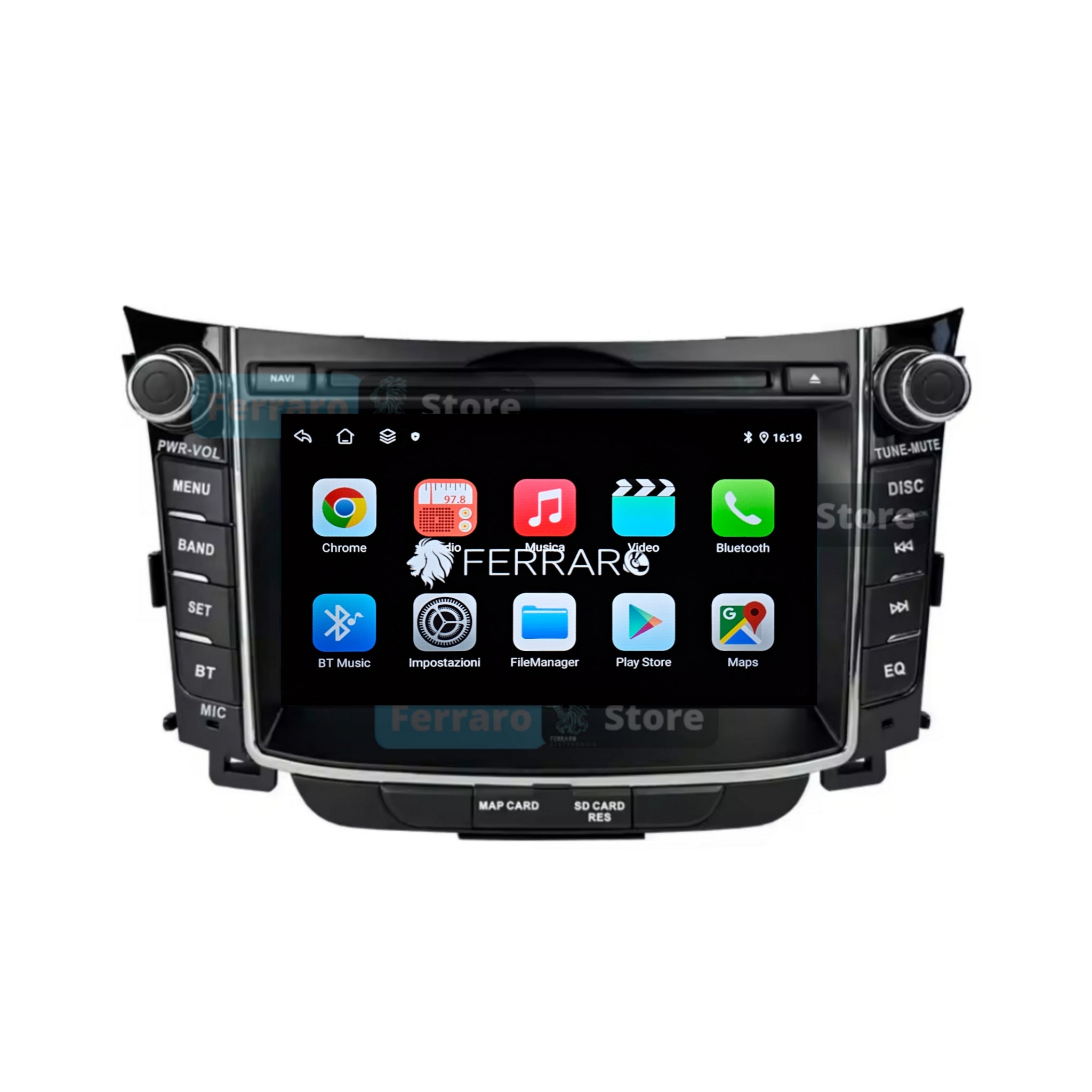 Autoradio per Hyundai i30 7" | 2011-2017 | Android | Bluetooth | CarPlay | Android Auto | 4GB/8GB Ram