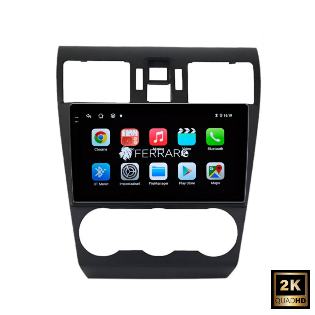 Autoradio per Subaru Forester 4, Impreza XV 9" 2K | 2012-2015 | Android | Bluetooth | CarPlay | Android Auto | 12/256GB Ram