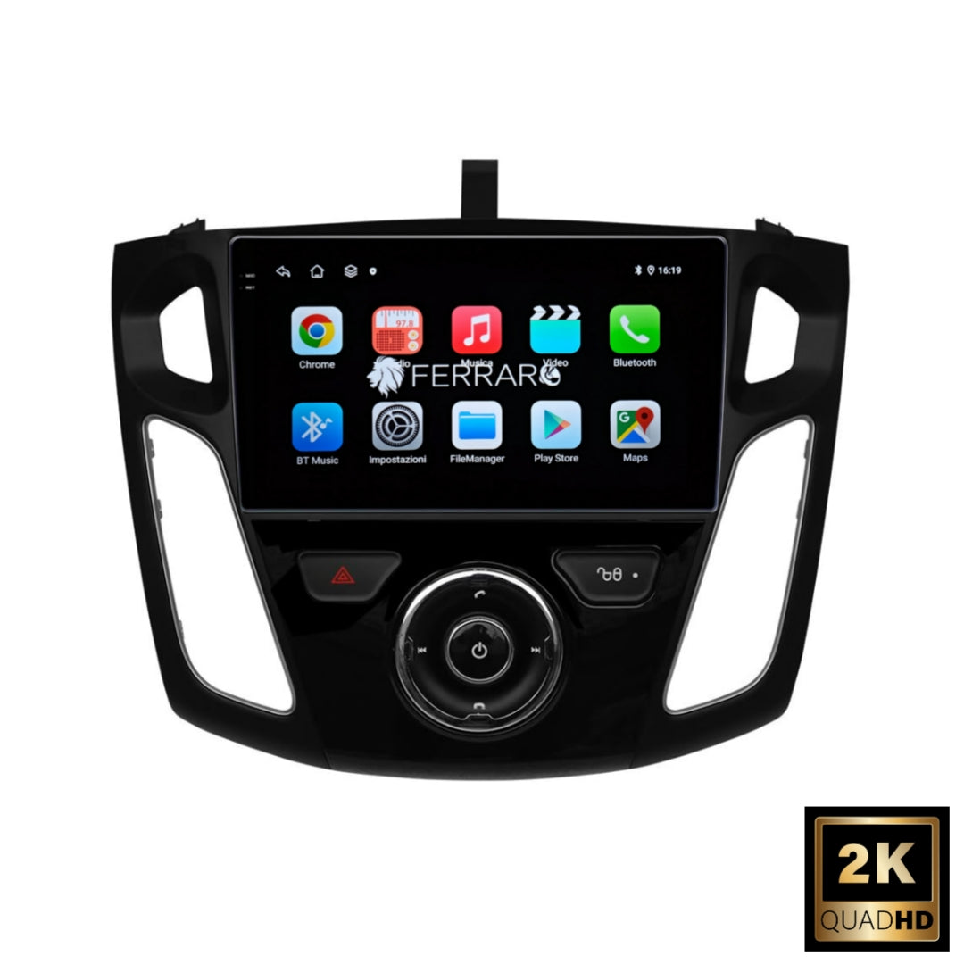 Autoradio per Ford Focus 3 9" 2K | 2011-2018 | Android | Bluetooth | CarPlay | Android Auto | 12/256GB Ram