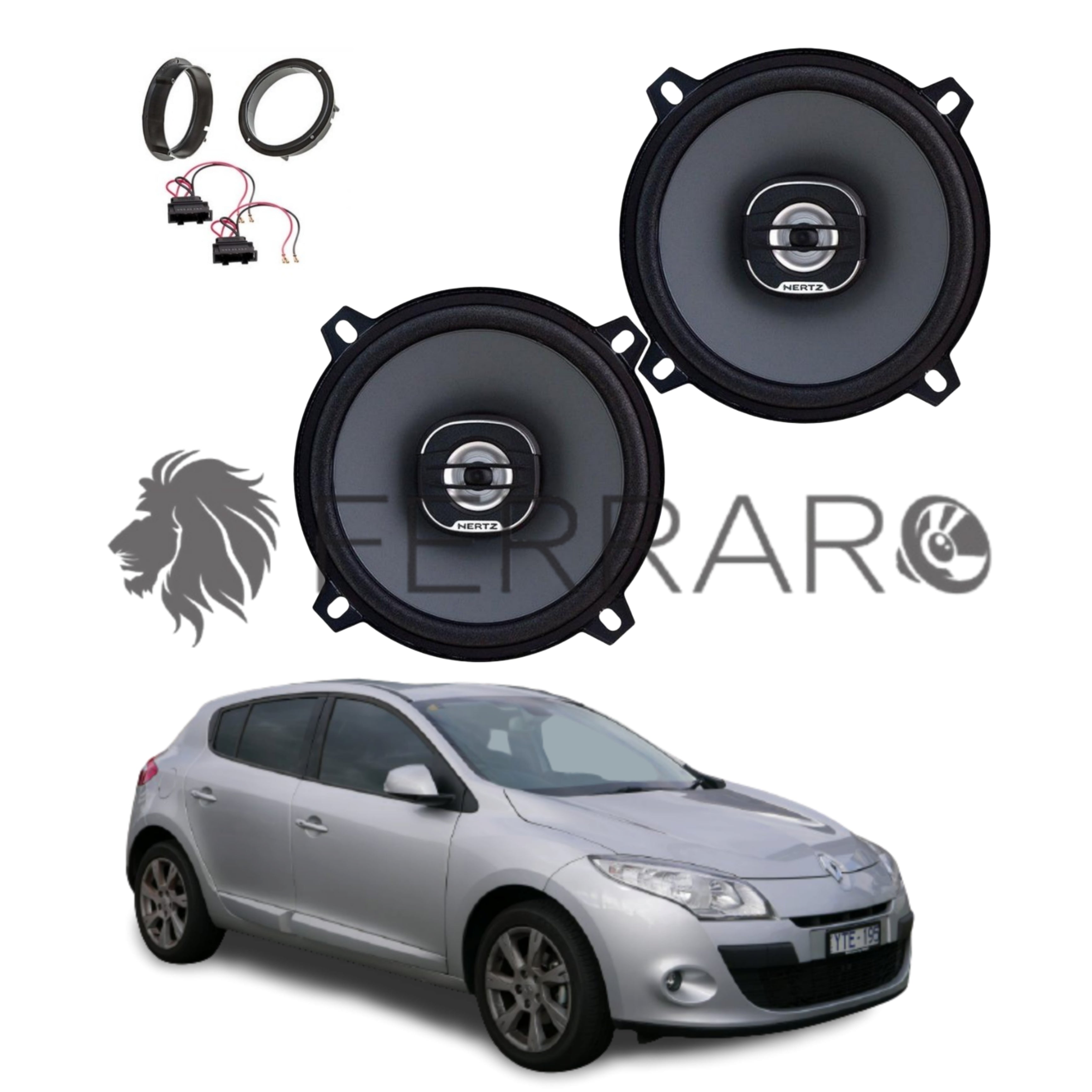 Hertz Kit 2 Casse | X 130 | Ant o Post | Renault Megane III (2008-2016)